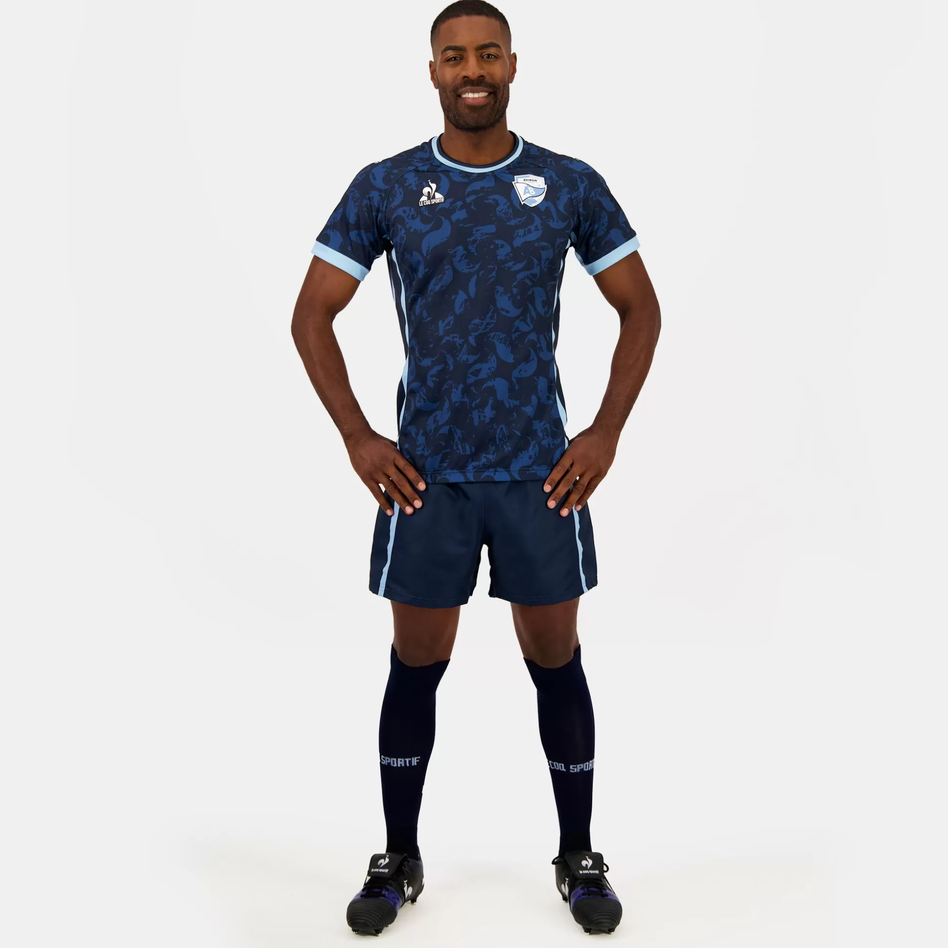 Homme Le Coq Sportif Aviron Bayonnais - tenue de match Maillot pro Third officiel Aviron Bayonnais