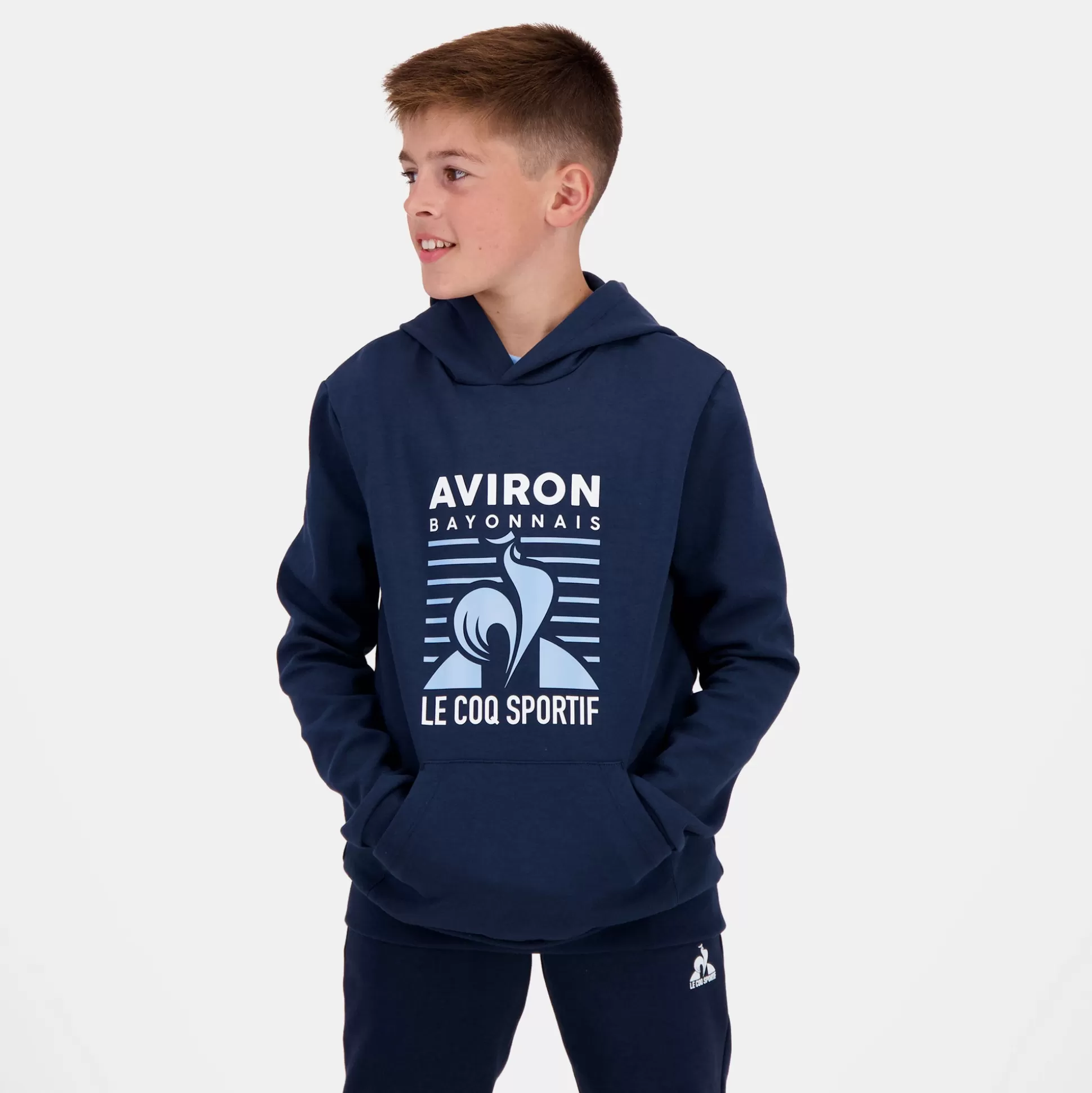 Enfant Le Coq Sportif Aviron Bayonnais Sweat à capuche Enfant