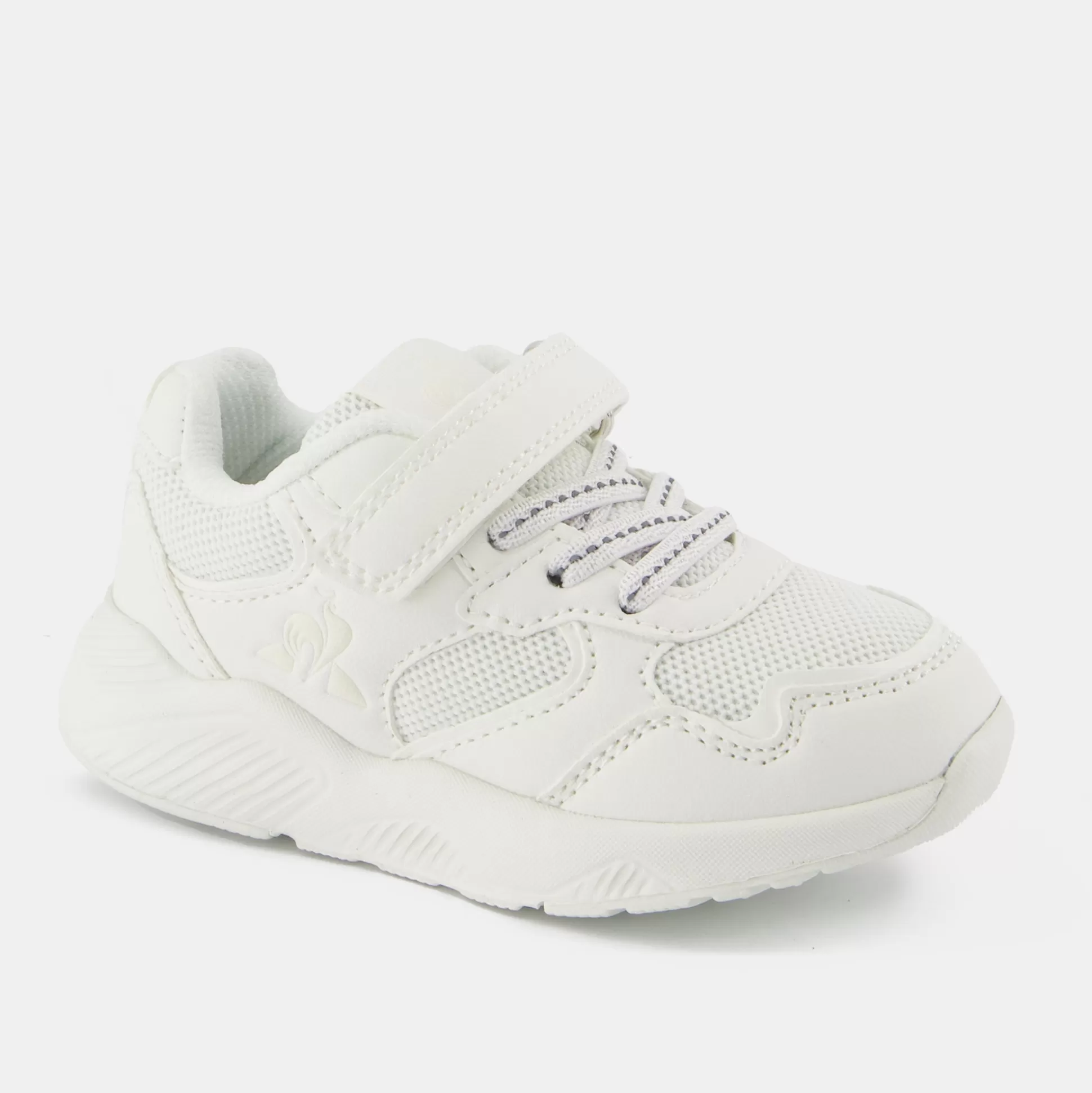 Enfant Le Coq Sportif CHAUSSURES BÉBÉ Chaussures à scratch blanches RUNNER bébé