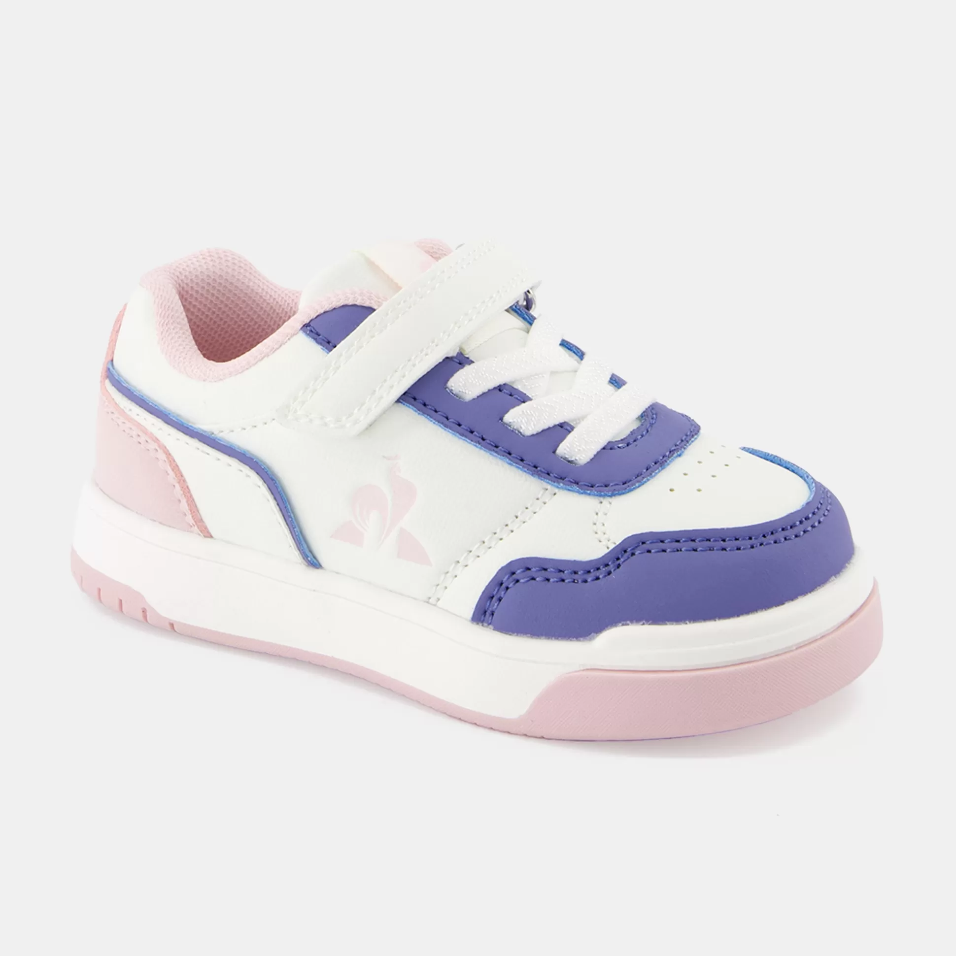 Enfant Le Coq Sportif CHAUSSURES BÉBÉ Chaussures à scratch roses COURT BREAKER bébé