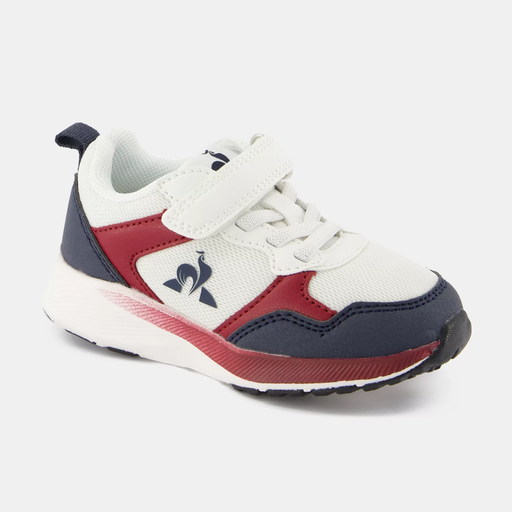 Enfant Le Coq Sportif CHAUSSURES BÉBÉ Chaussures à scratch rouges et bleues R500_2 bébé