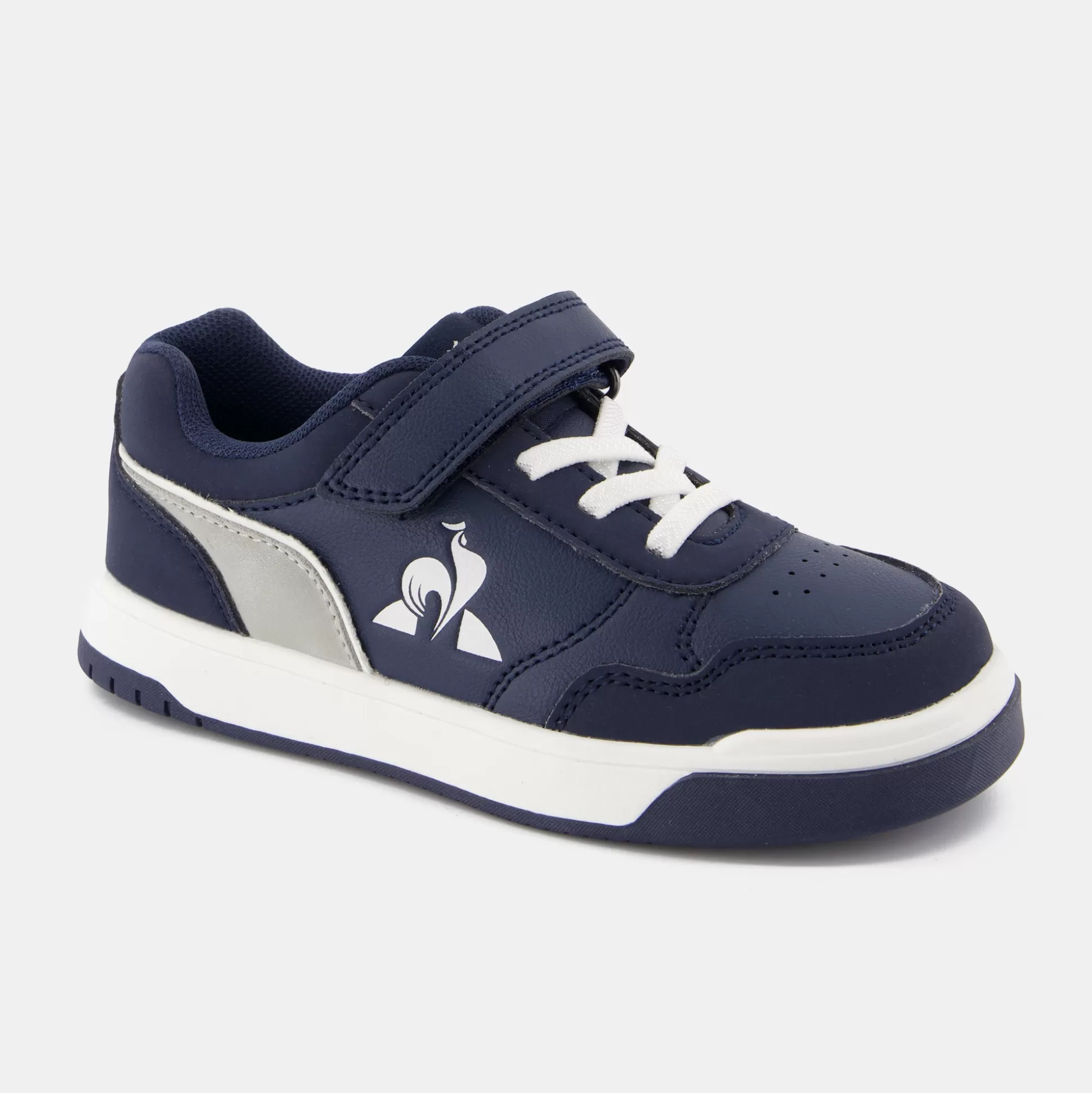 Enfant Le Coq Sportif CHAUSSURES ENFANT Chaussures à scratch noires COURT BREAKER enfant