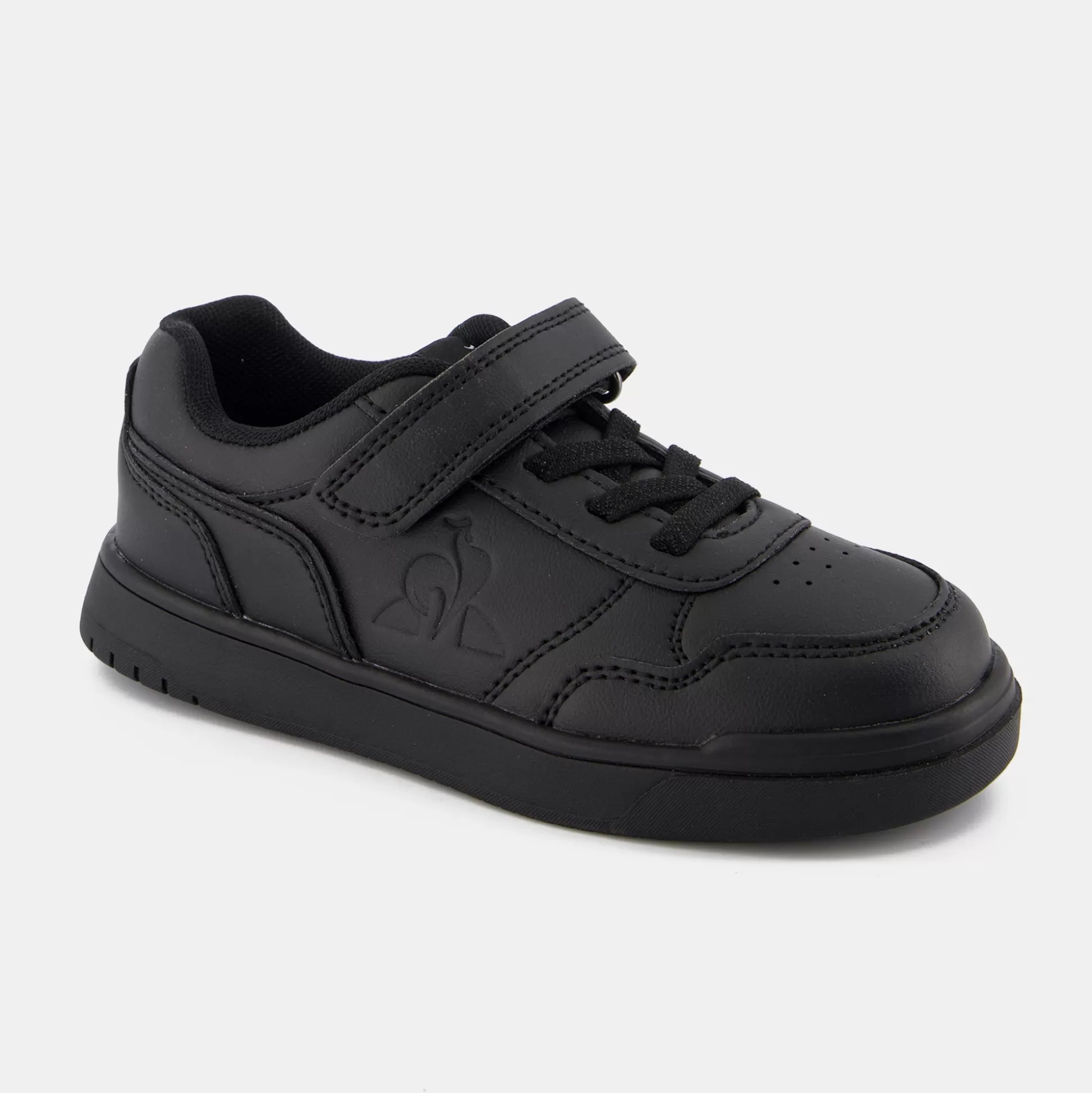 Enfant Le Coq Sportif CHAUSSURES ENFANT Chaussures à scratch noires COURT BREAKER enfant