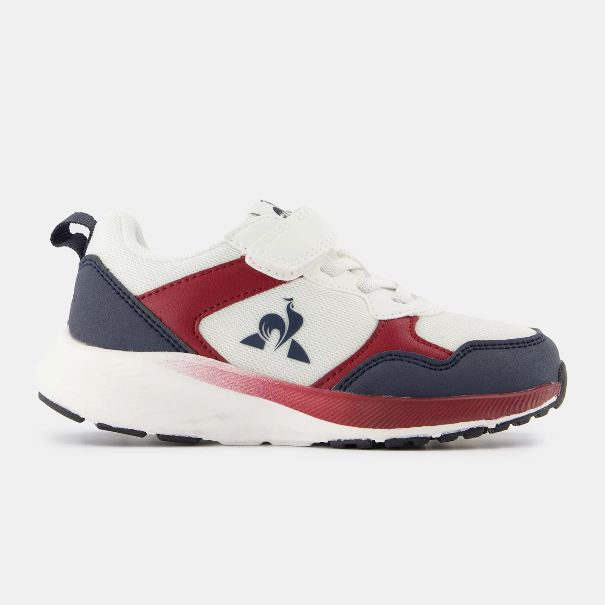 Enfant Le Coq Sportif CHAUSSURES ENFANT Chaussures à scratch rouges et bleues R500_2 Enfant