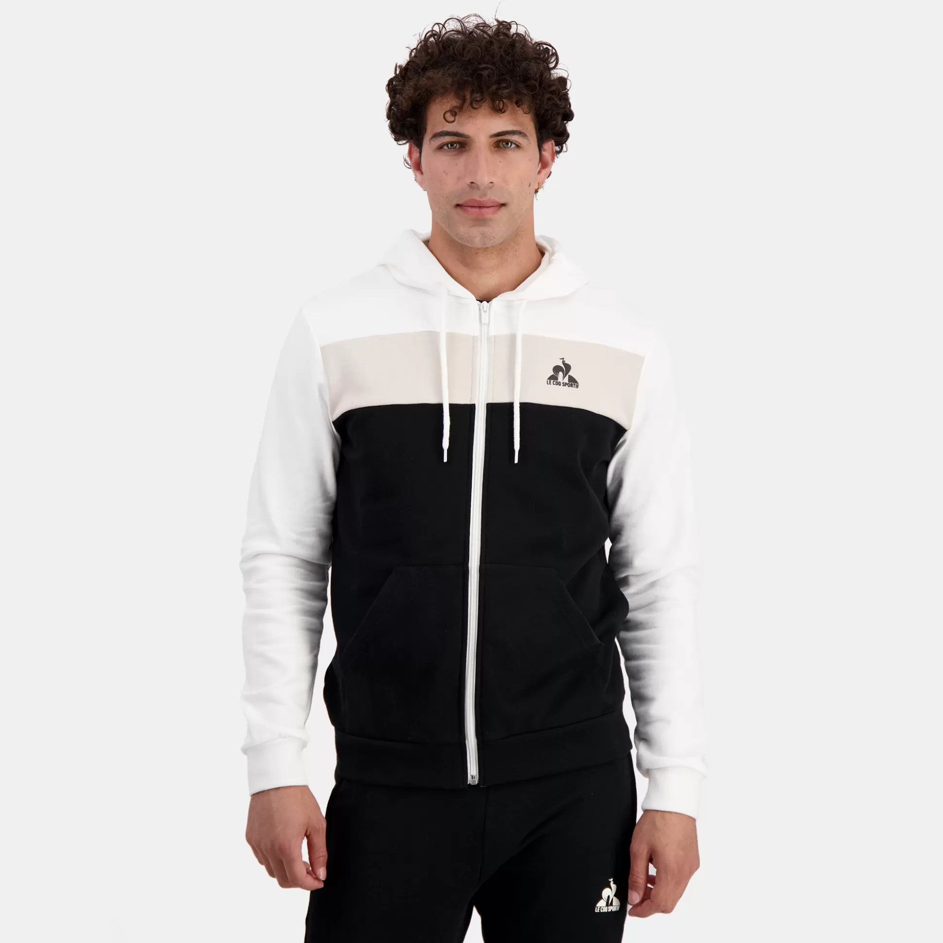 Homme Le Coq Sportif Contemporain Sweat zippé à capuche Homme