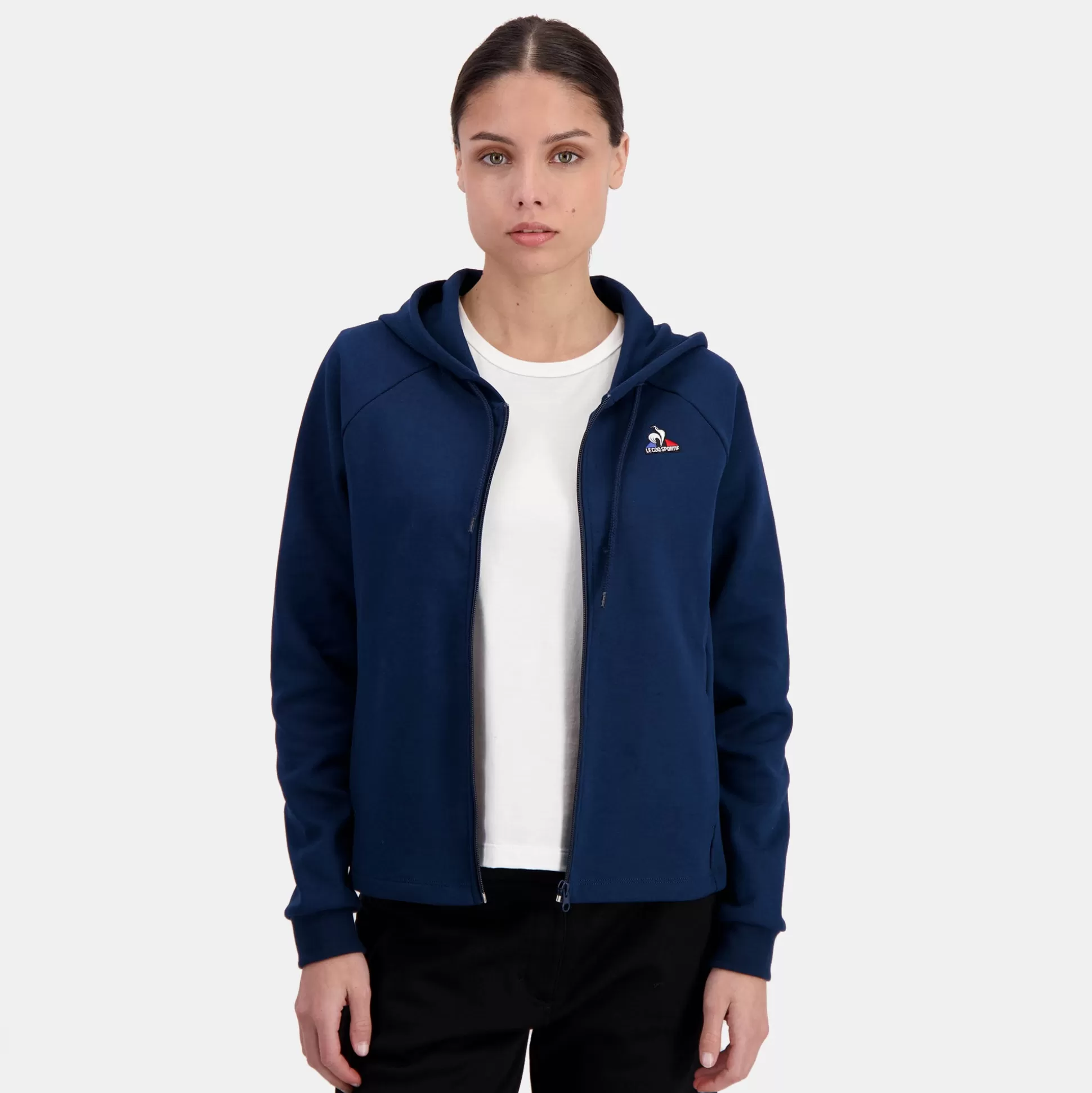 Femme Le Coq Sportif Essentiels Sweat zippé à capuche Femme