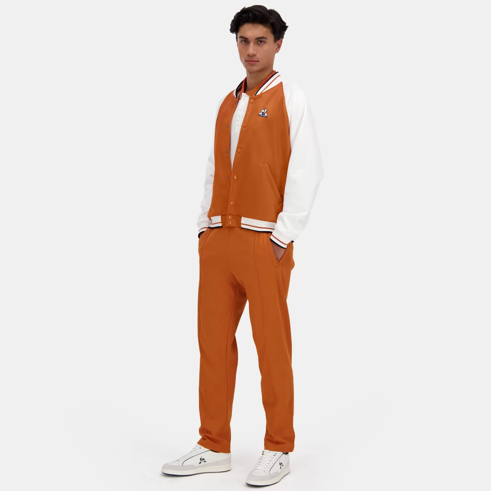 Homme Le Coq Sportif Héritage Pantalon Fit Straight Bleu foncé Homme