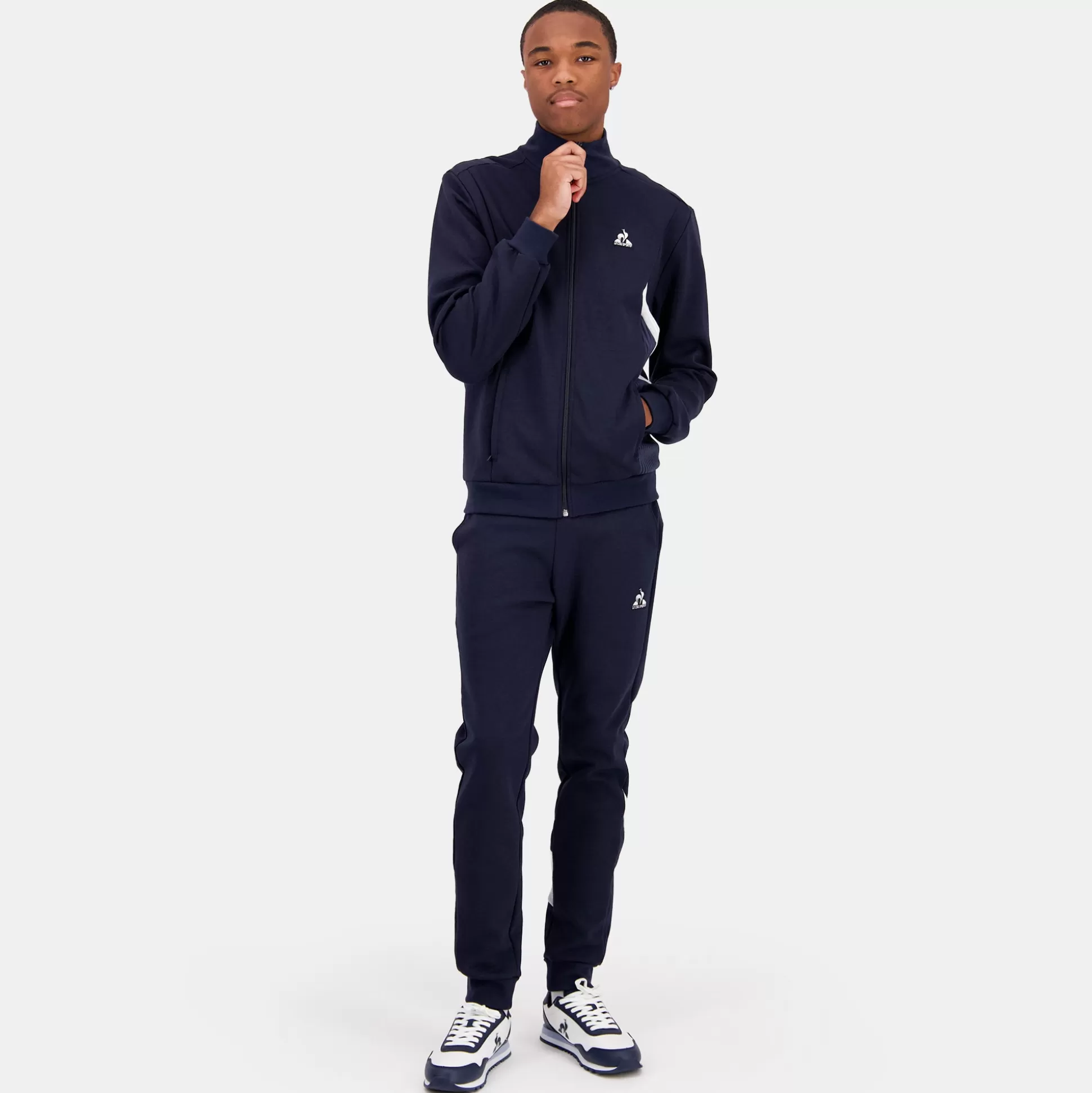 Homme Le Coq Sportif Héritage Veste zippée bleue marine Homme