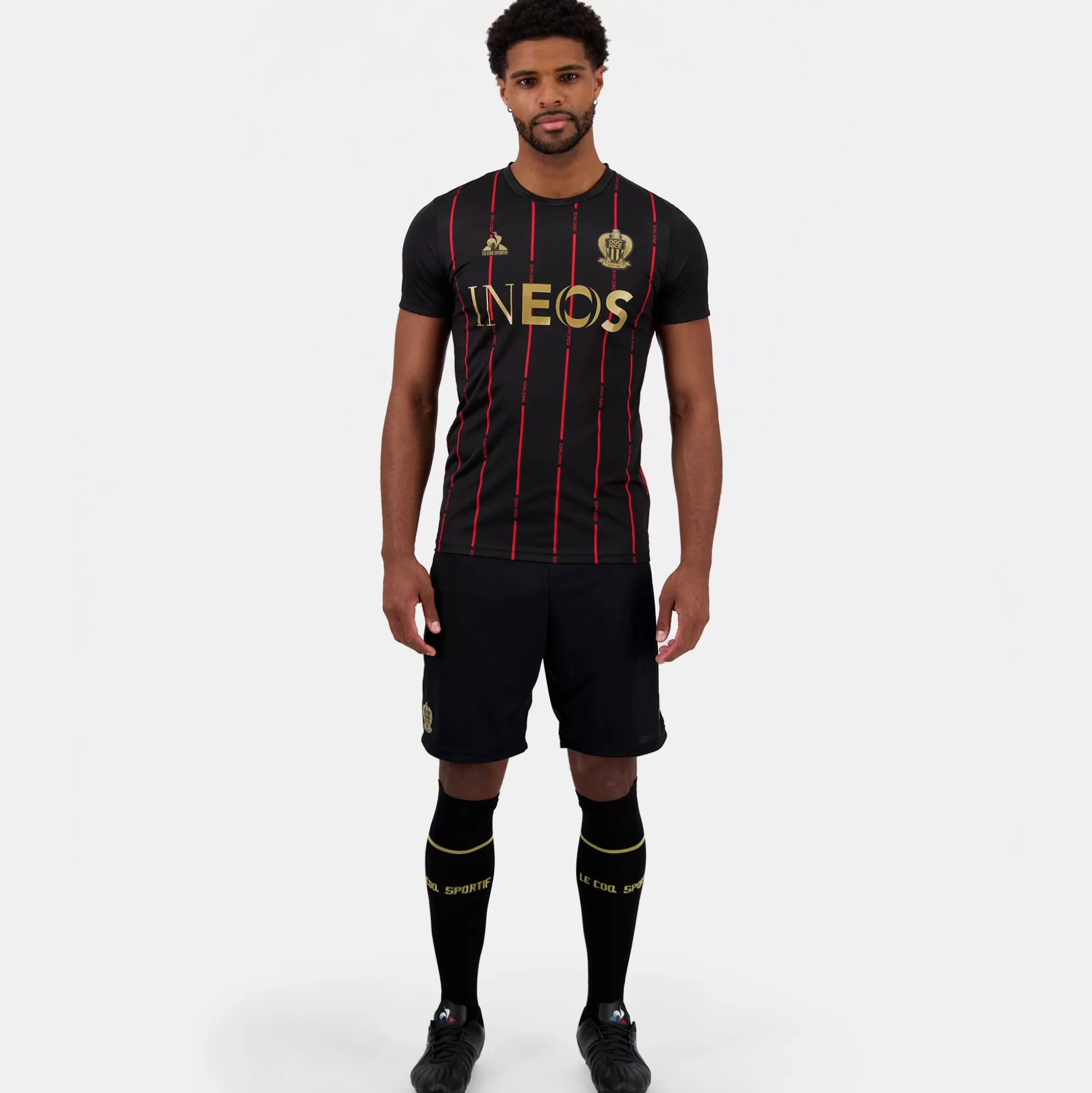 Homme Le Coq Sportif OGC Nice - Tenue de match Maillot Pré match officiel Homme