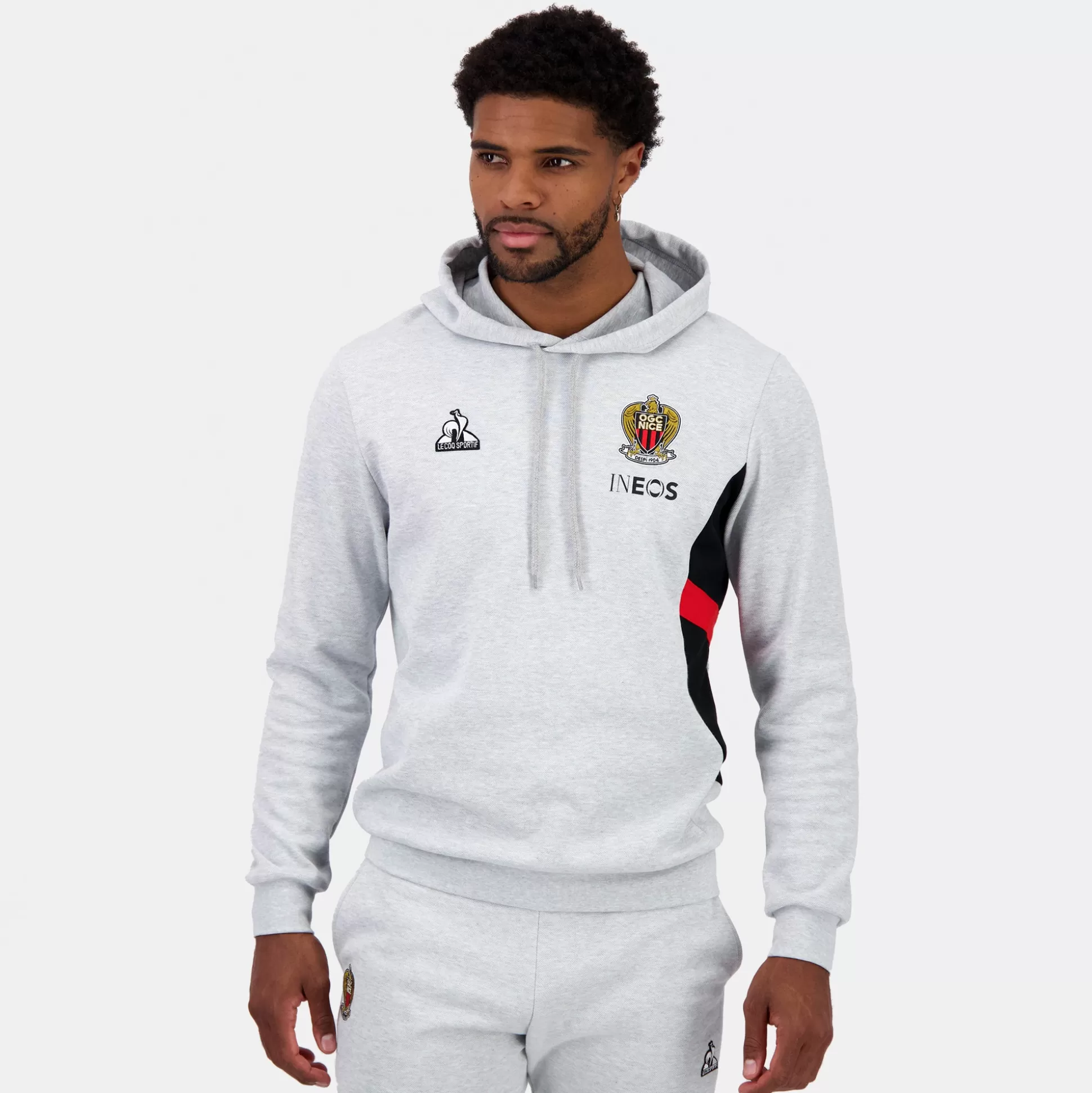 Homme Le Coq Sportif OGC Nice Sweat à capuche Unisexe