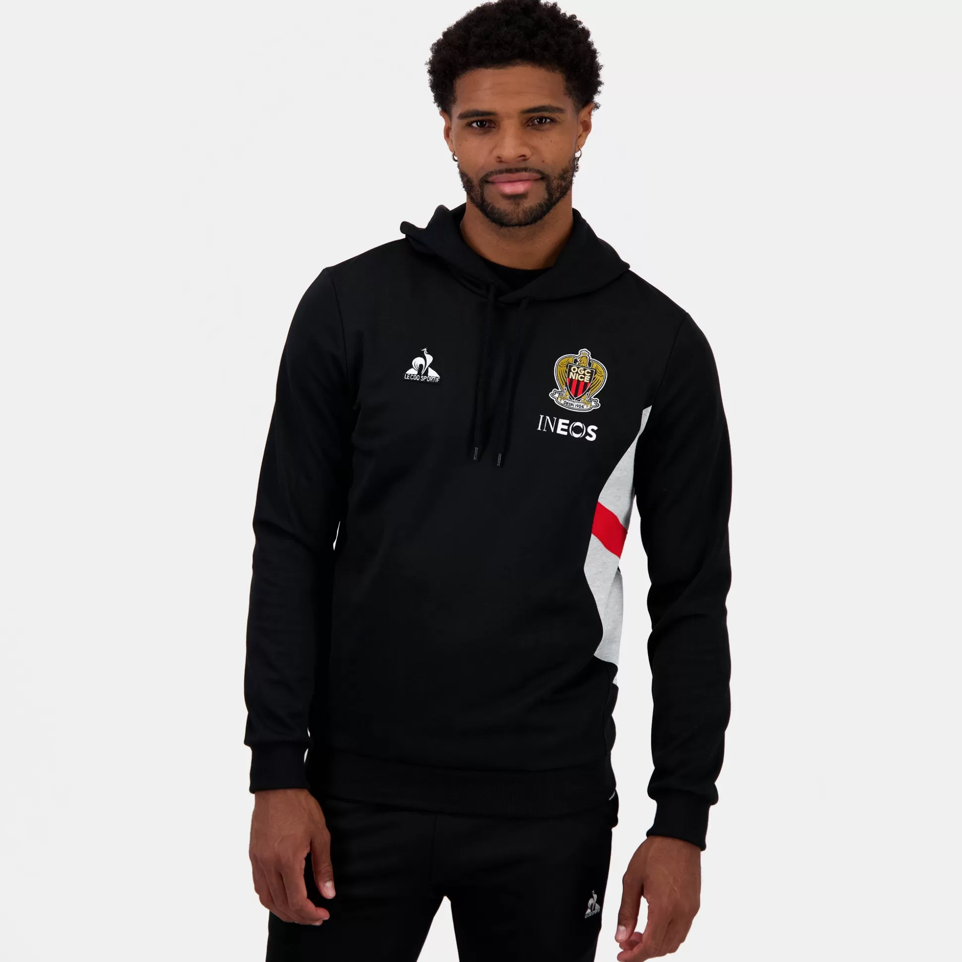 Homme Le Coq Sportif OGC Nice Sweat à capuche Unisexe