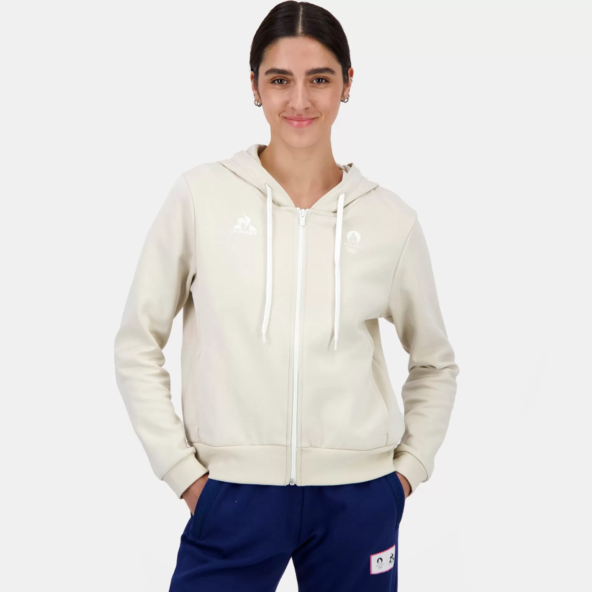 Femme Le Coq Sportif Paris 2024 | Sweat zippé à capuche Femme