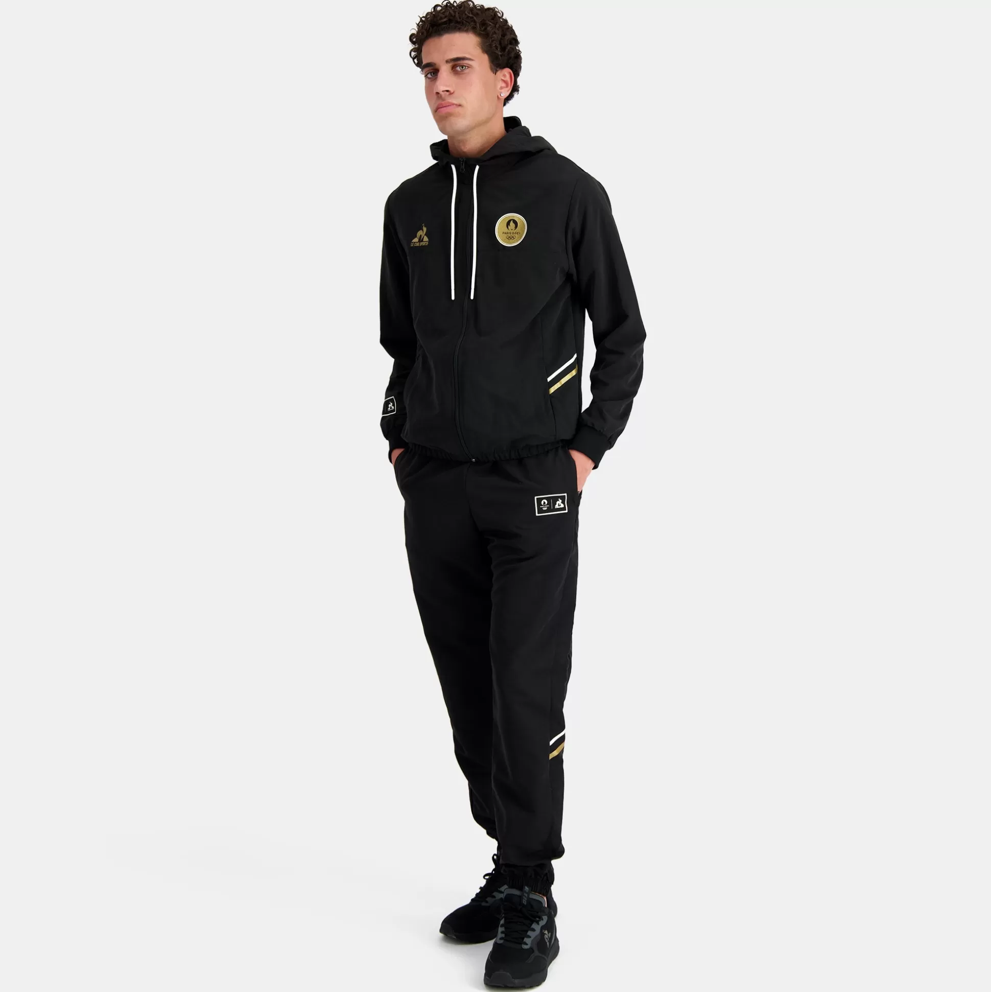 Homme Le Coq Sportif Paris 2024 | Veste à capuche en polyester Homme