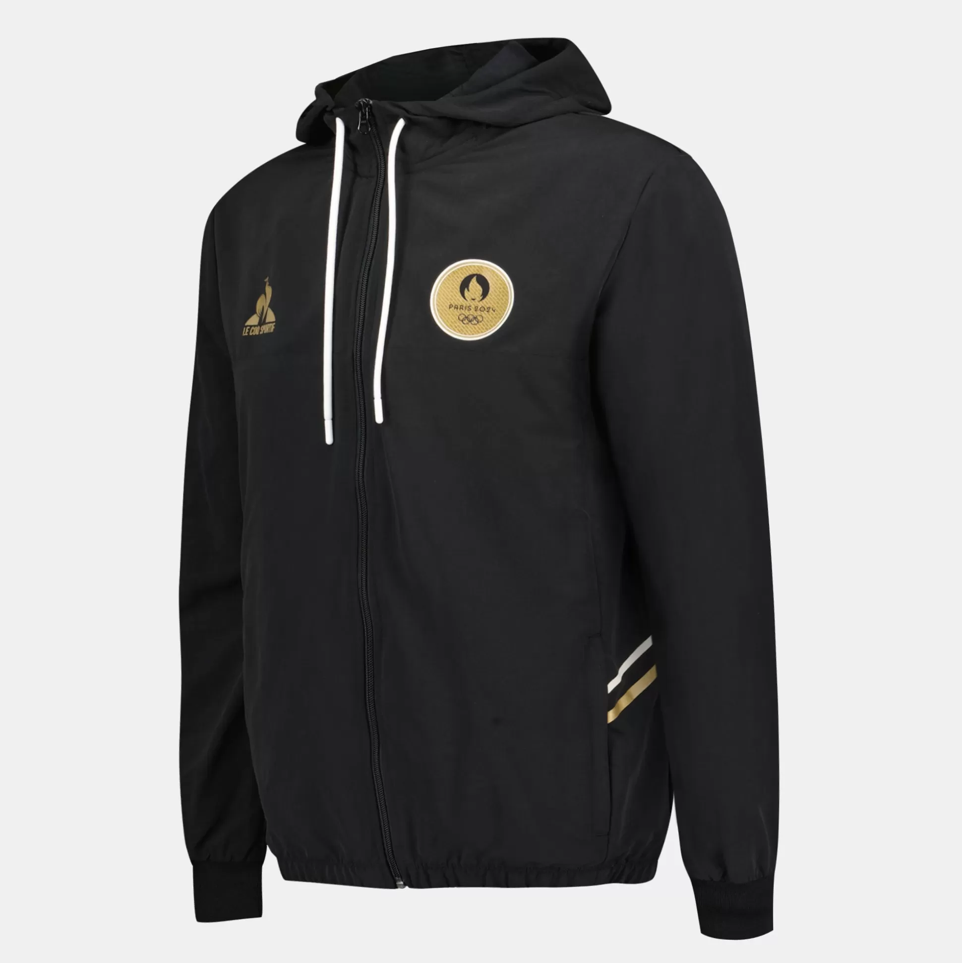 Homme Le Coq Sportif Paris 2024 | Veste à capuche en polyester Homme