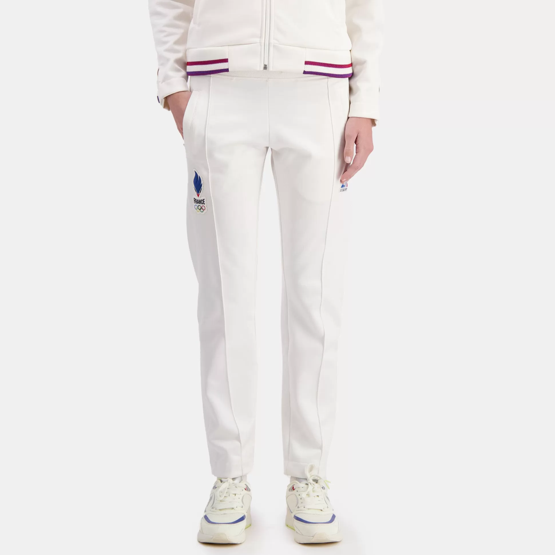 Femme Le Coq Sportif Équipe de France Olympique | Paris 2024 Pantalon de Podium Équipe de France Femme