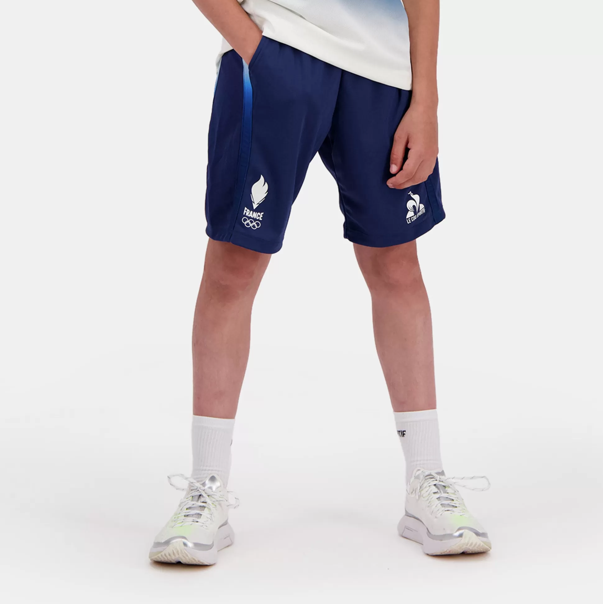 Enfant Le Coq Sportif Équipe de France Olympique | Paris 2024 Short Équipe de France Enfant