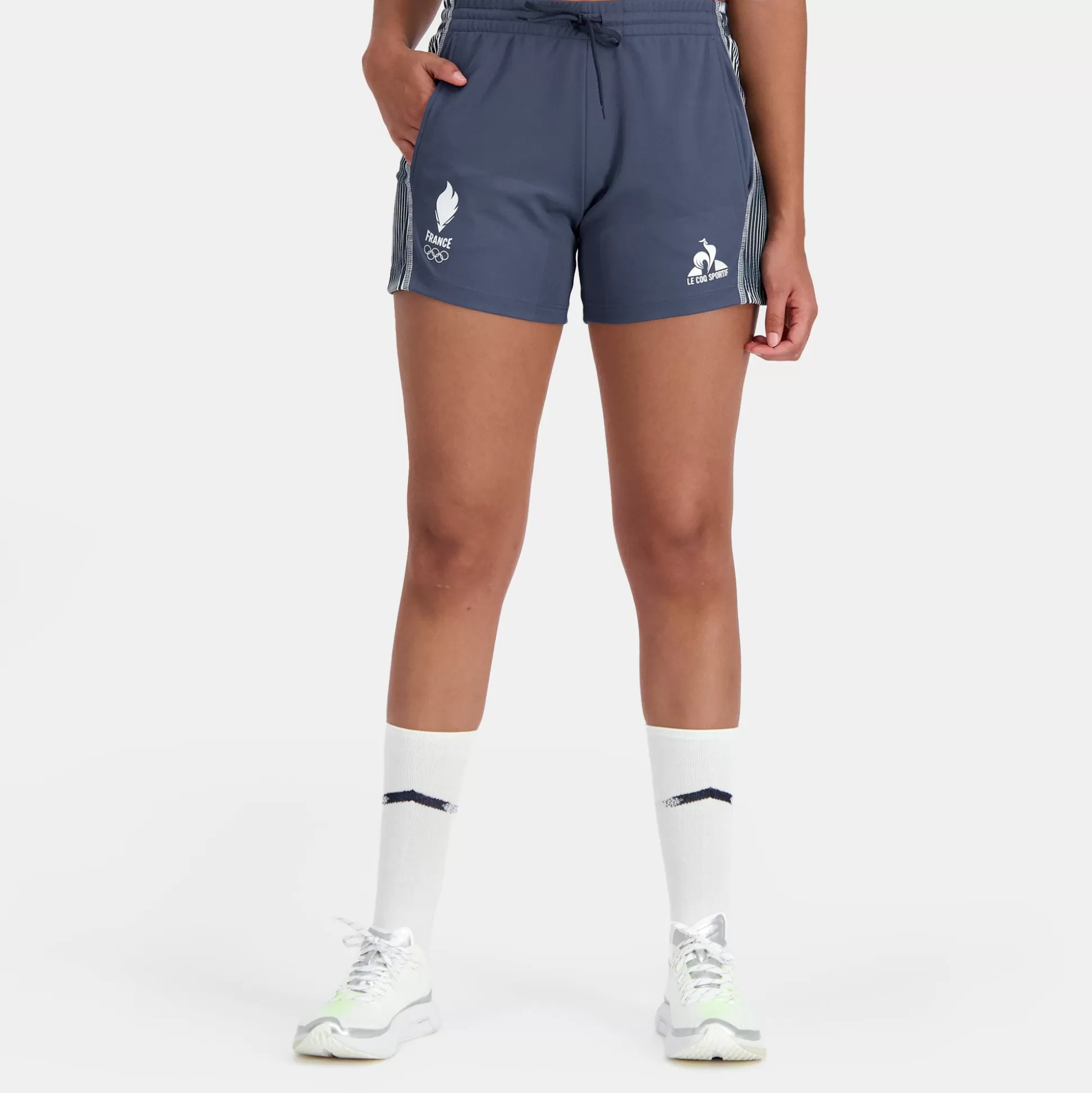 Femme Le Coq Sportif Équipe de France Olympique | Paris 2024 Short Équipe de France Femme