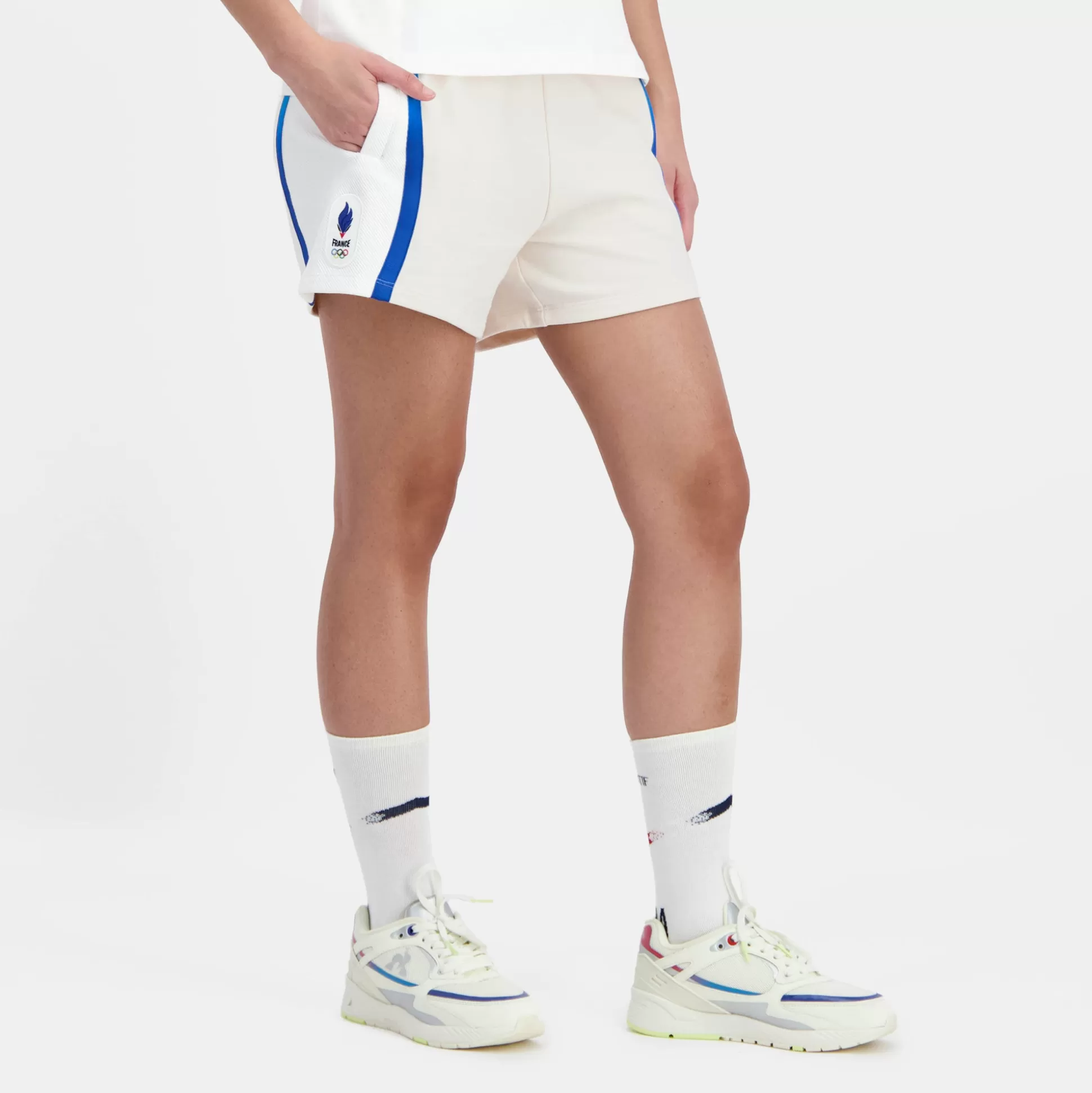 Femme Le Coq Sportif Équipe de France Olympique | Paris 2024 Short Équipe de France Femme