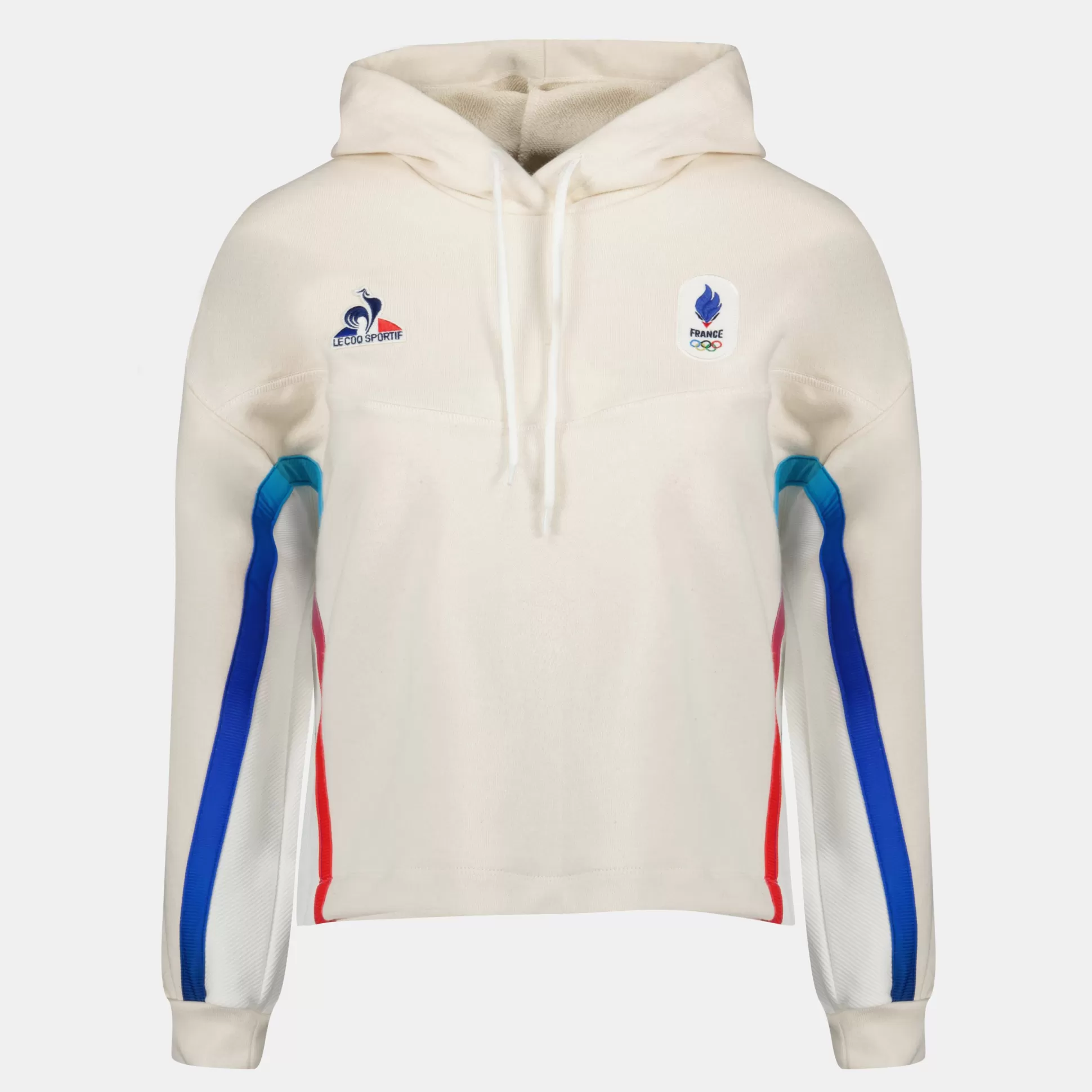 Femme Le Coq Sportif Équipe de France Olympique | Paris 2024 Sweat à capuche Équipe de France Femme
