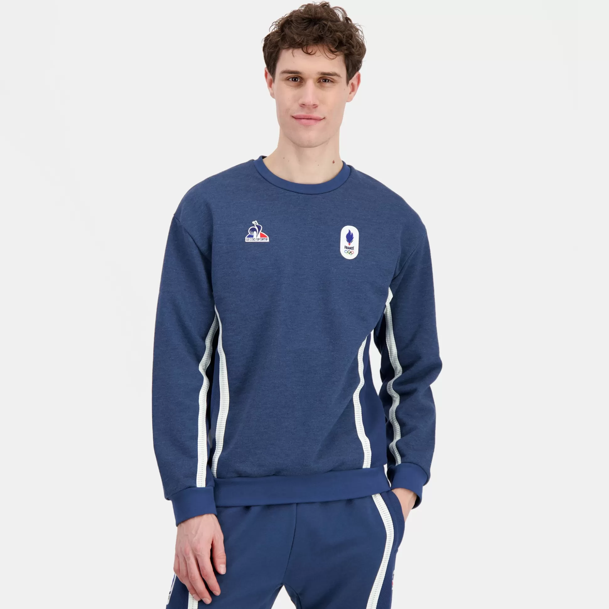 Femme Le Coq Sportif Équipe de France Olympique | Paris 2024 Sweat col rond Unisexe