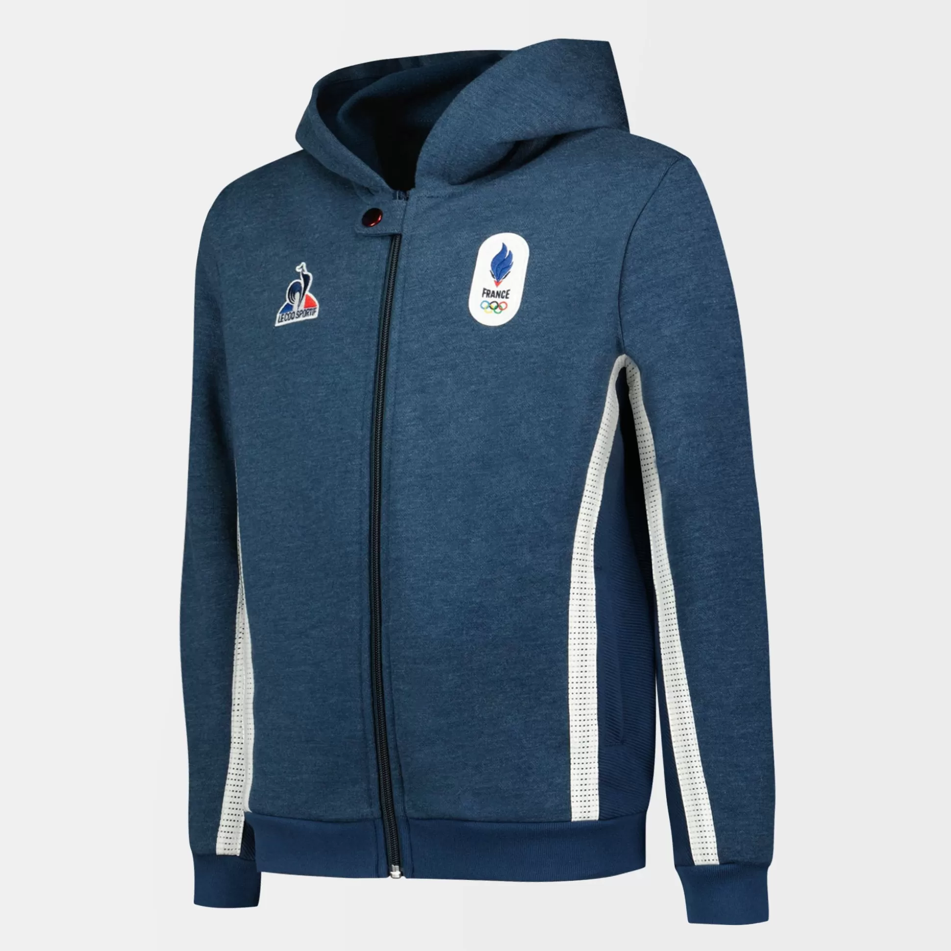 Enfant Le Coq Sportif Équipe de France Olympique | Paris 2024 Sweat zippé à capuche Équipe de France Enfant
