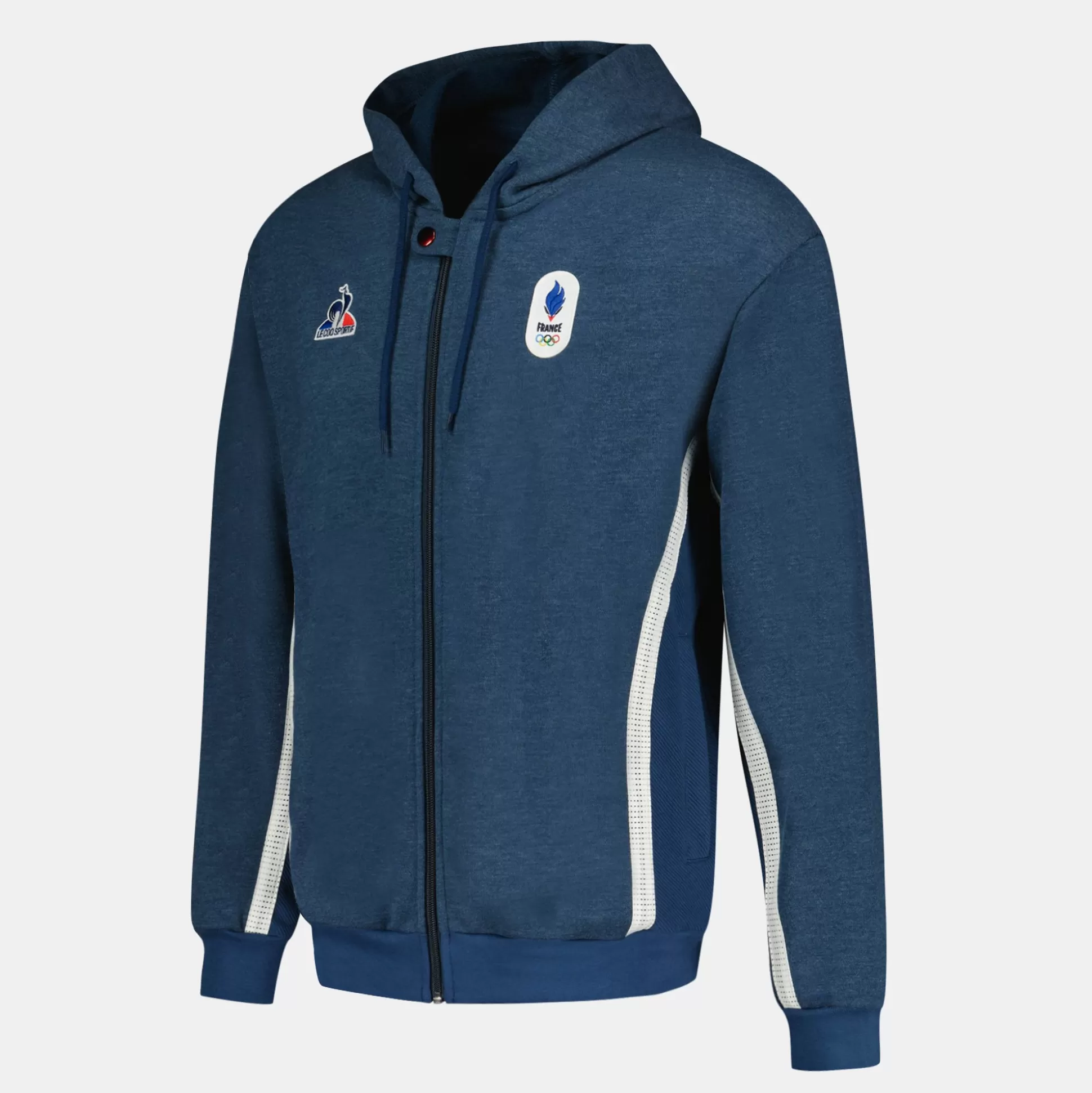 Homme Le Coq Sportif Équipe de France Olympique | Paris 2024 Sweat zippé à capuche Équipe de France Homme