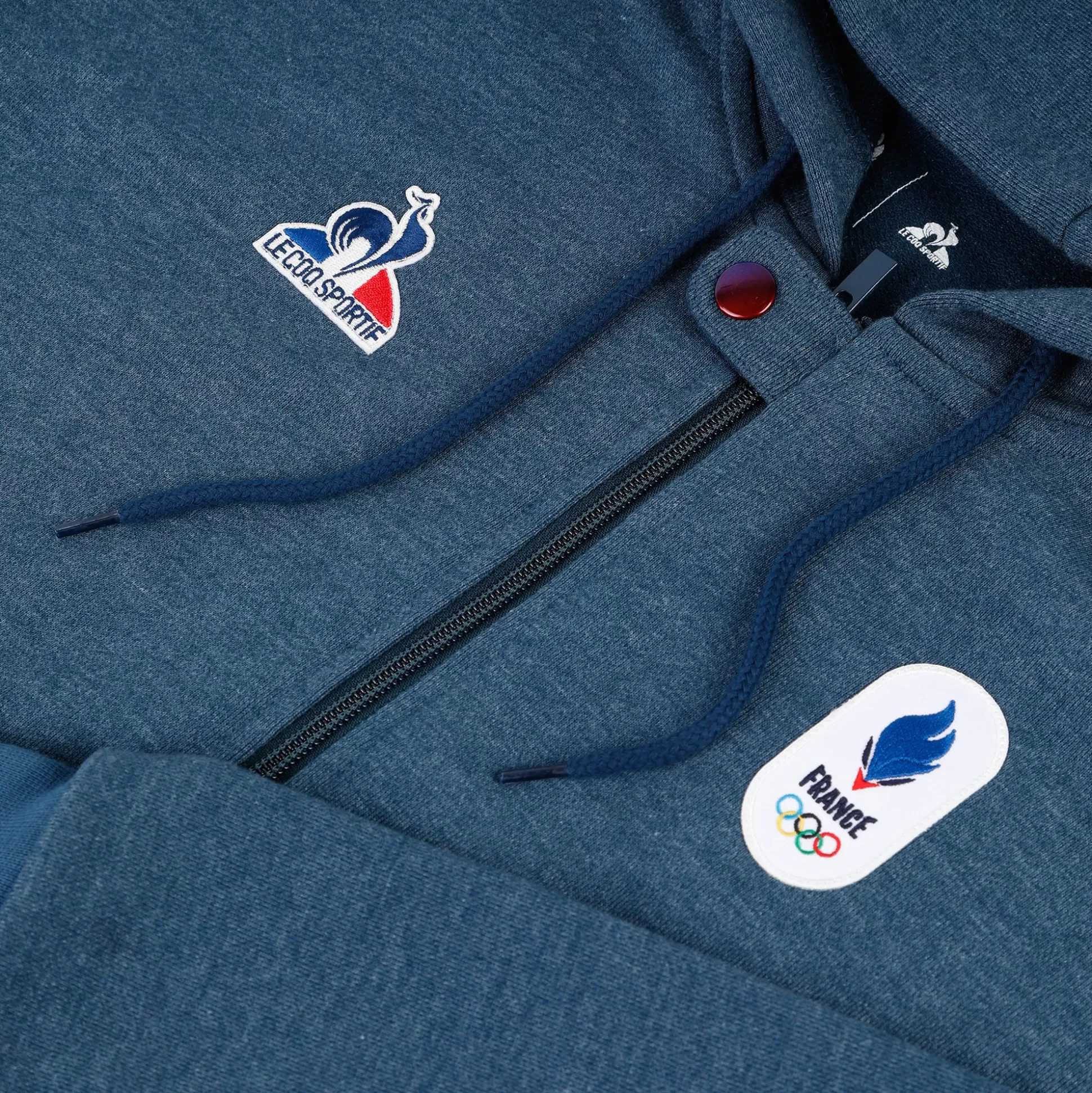 Homme Le Coq Sportif Équipe de France Olympique | Paris 2024 Sweat zippé à capuche Équipe de France Homme