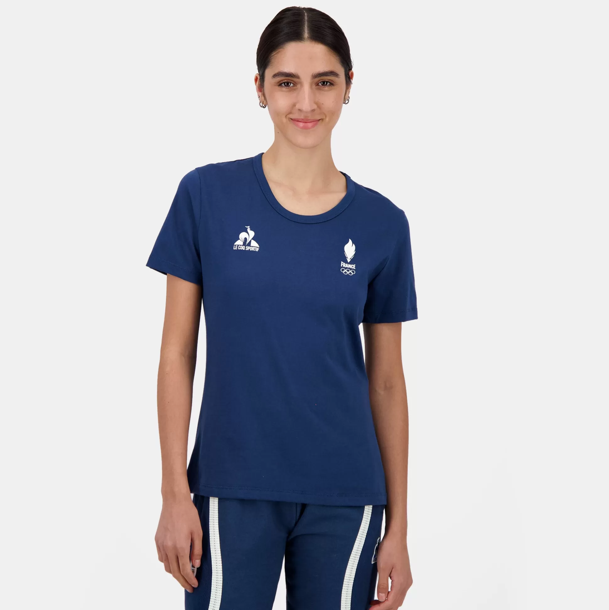 Femme Le Coq Sportif Équipe de France Olympique | Paris 2024 T-shirt Femme