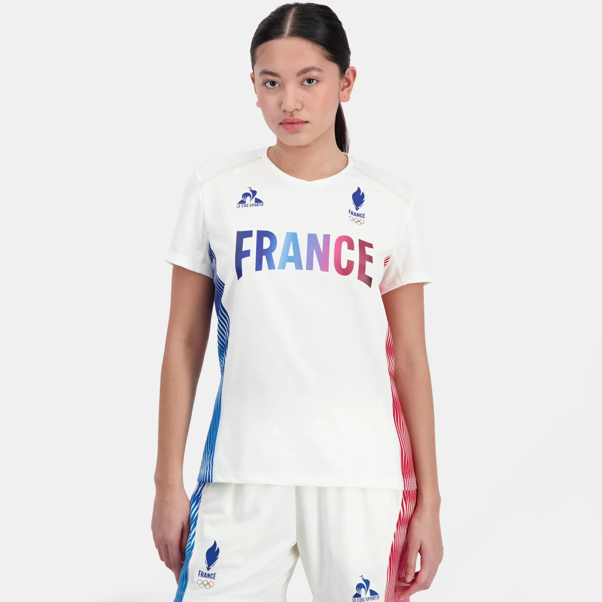 Femme Le Coq Sportif Équipe de France Olympique | Paris 2024 T-shirt Équipe de France Femme