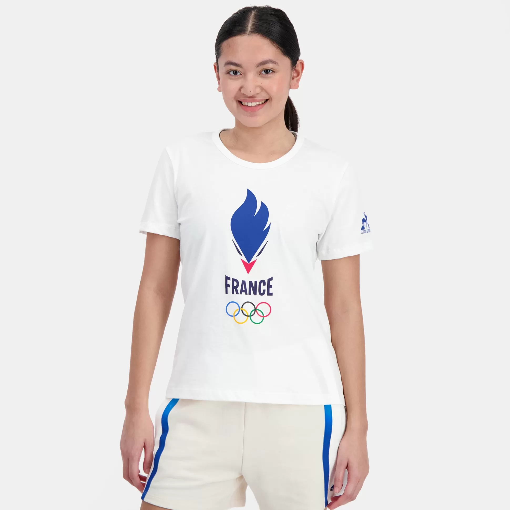 Femme Le Coq Sportif Équipe de France Olympique | Paris 2024 T-shirt Équipe de France Femme