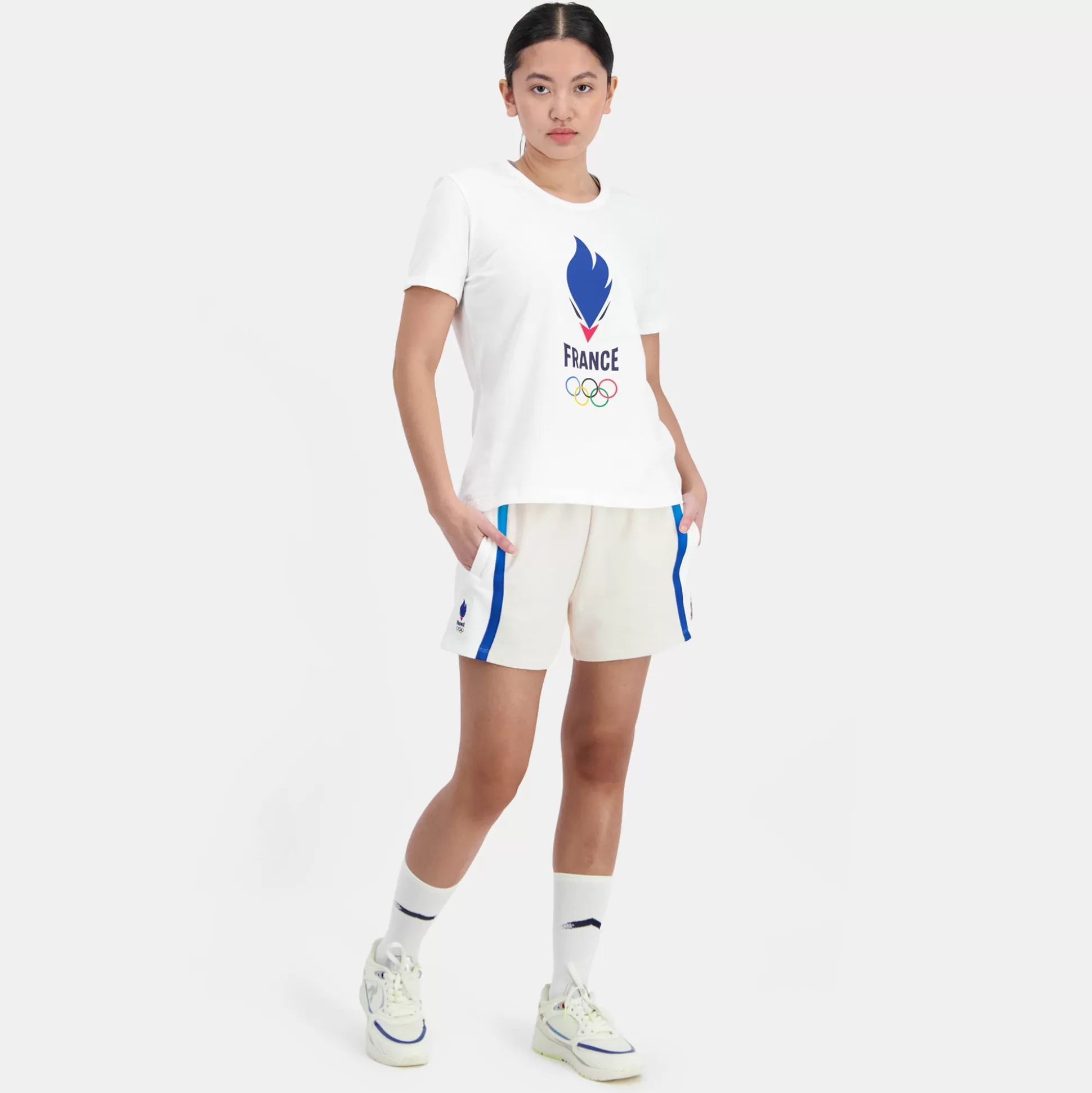 Femme Le Coq Sportif Équipe de France Olympique | Paris 2024 T-shirt Équipe de France Femme