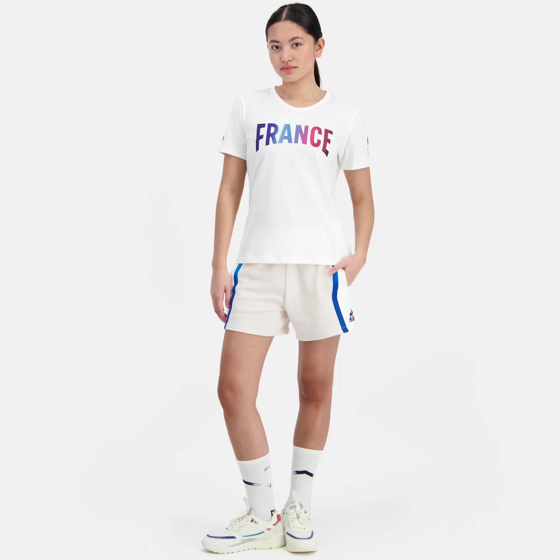 Femme Le Coq Sportif Équipe de France Olympique | Paris 2024 T-shirt Équipe de France Femme
