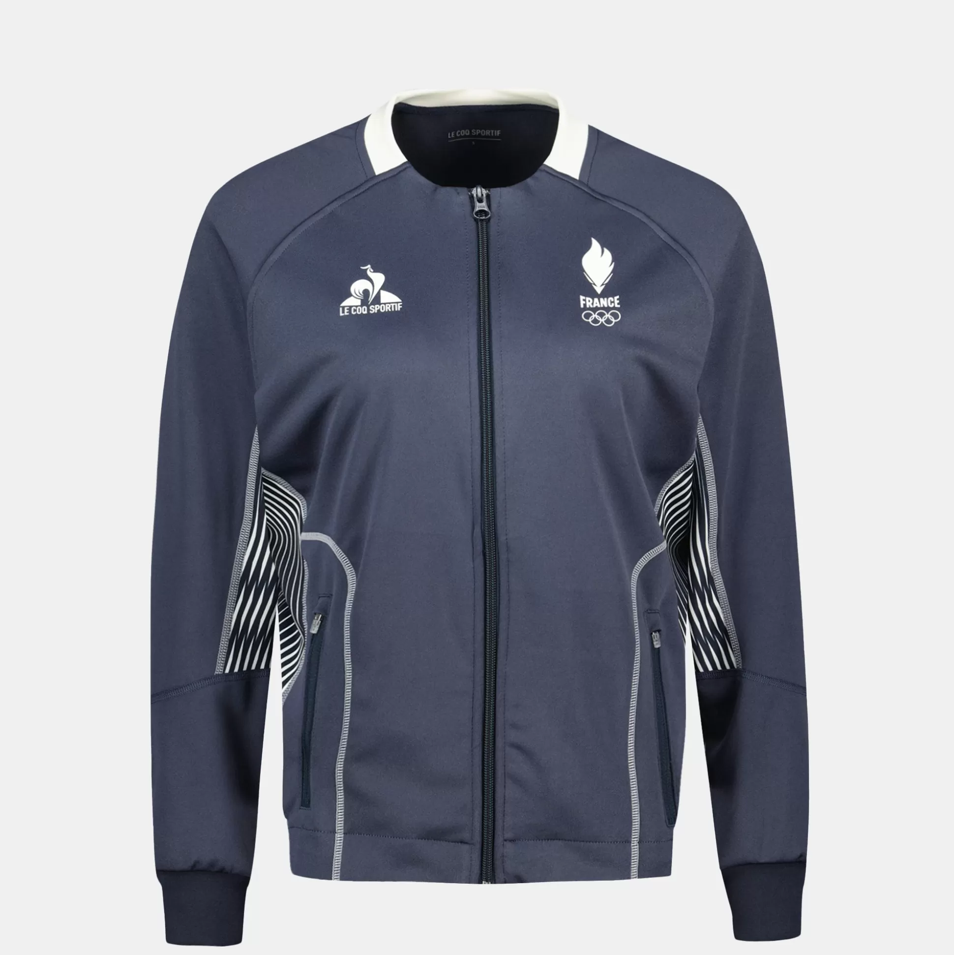 Femme Le Coq Sportif Équipe de France Olympique | Paris 2024 Veste training polyester Équipe de France Femme