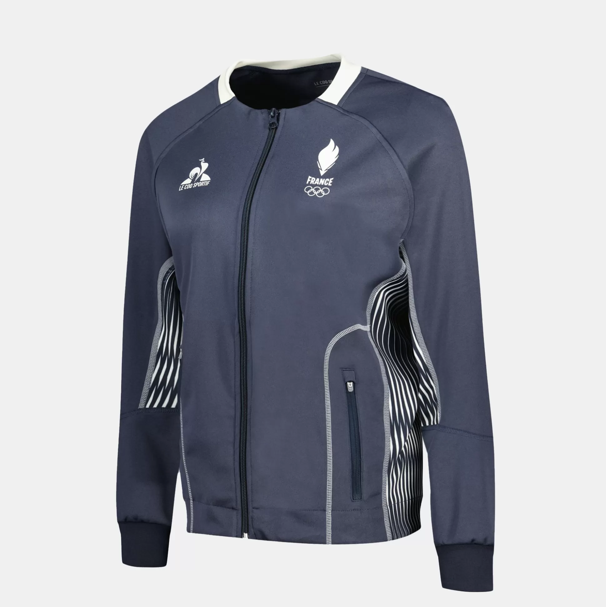 Femme Le Coq Sportif Équipe de France Olympique | Paris 2024 Veste training polyester Équipe de France Femme