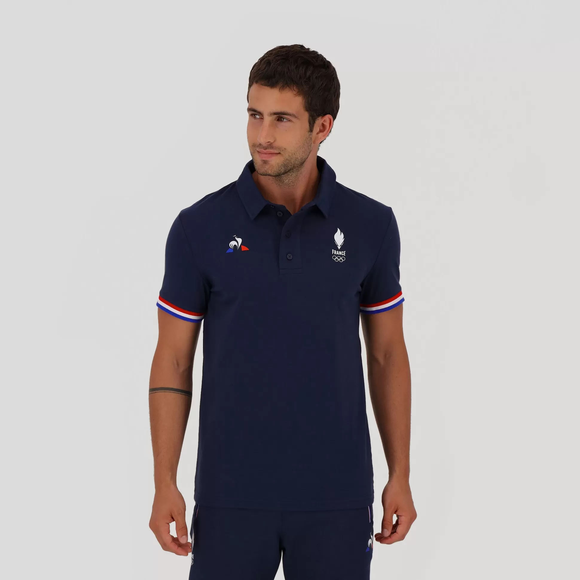 Homme Le Coq Sportif Équipe de France Olympique Polo Homme