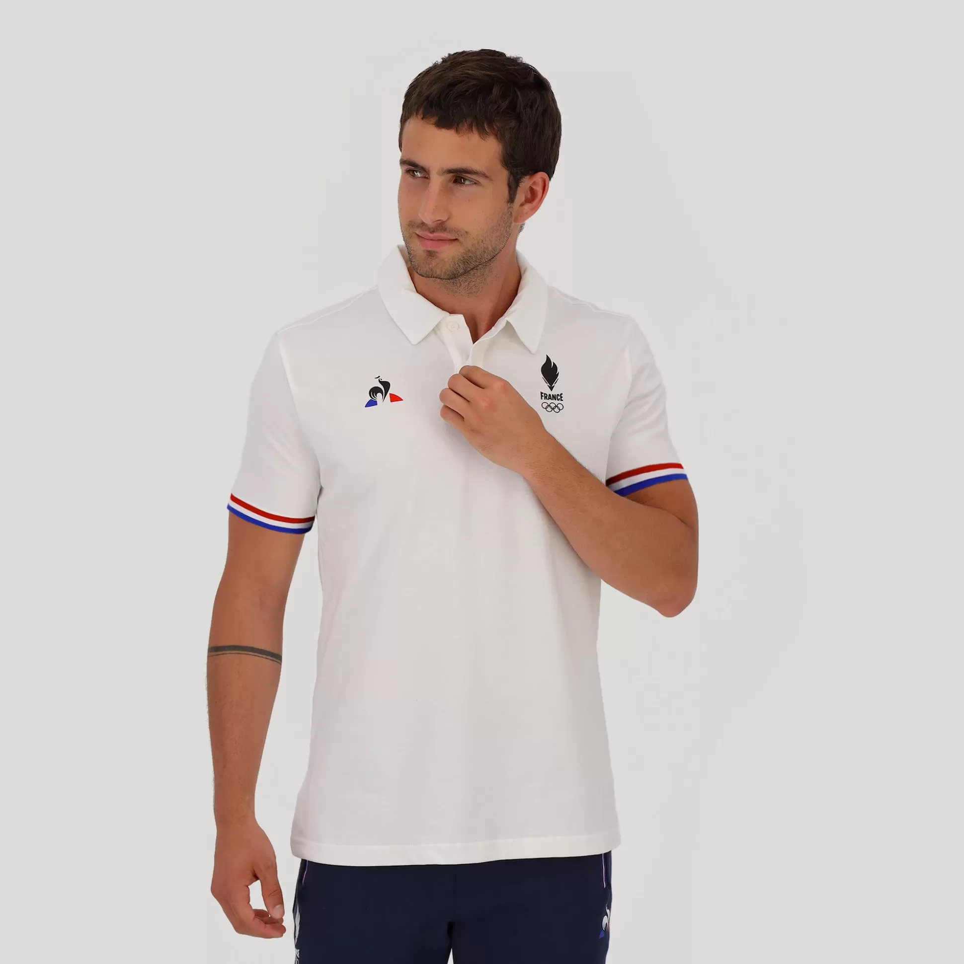 Homme Le Coq Sportif Équipe de France Olympique Polo Homme