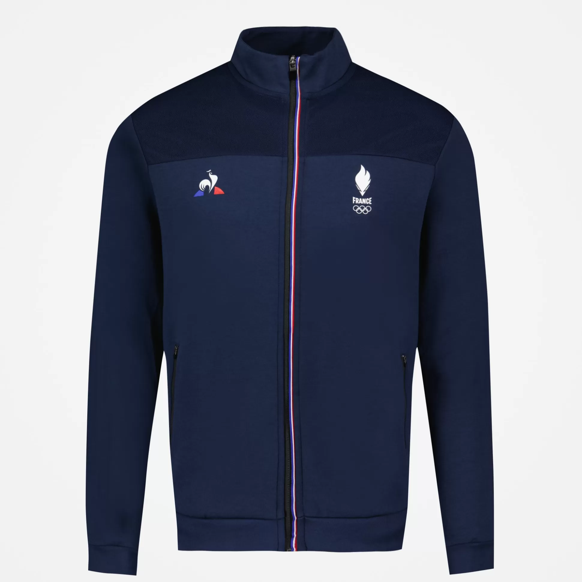 Homme Le Coq Sportif Équipe de France Olympique Sweat zippé Homme