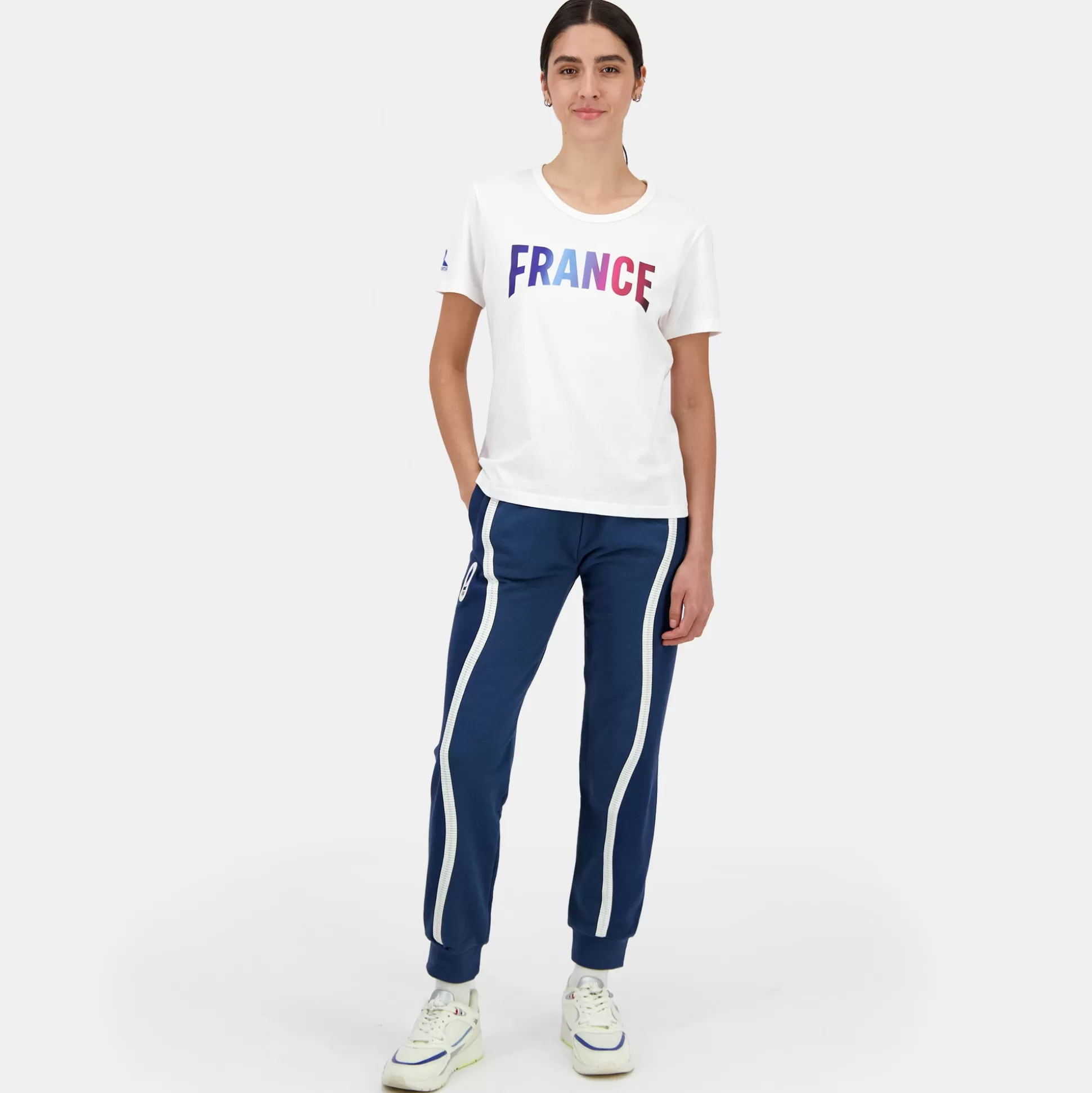Femme Le Coq Sportif Équipe de France Paralympique Paris 2024 T-shirt Équipe de France Femme
