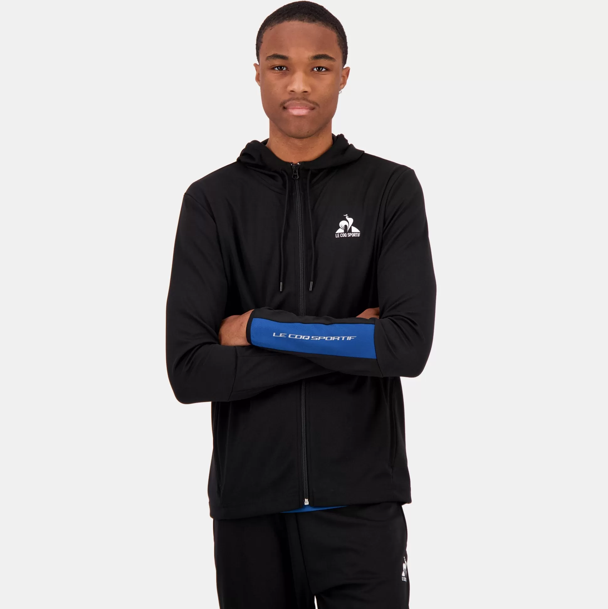 Homme Le Coq Sportif Sweat zippé à capuche Homme