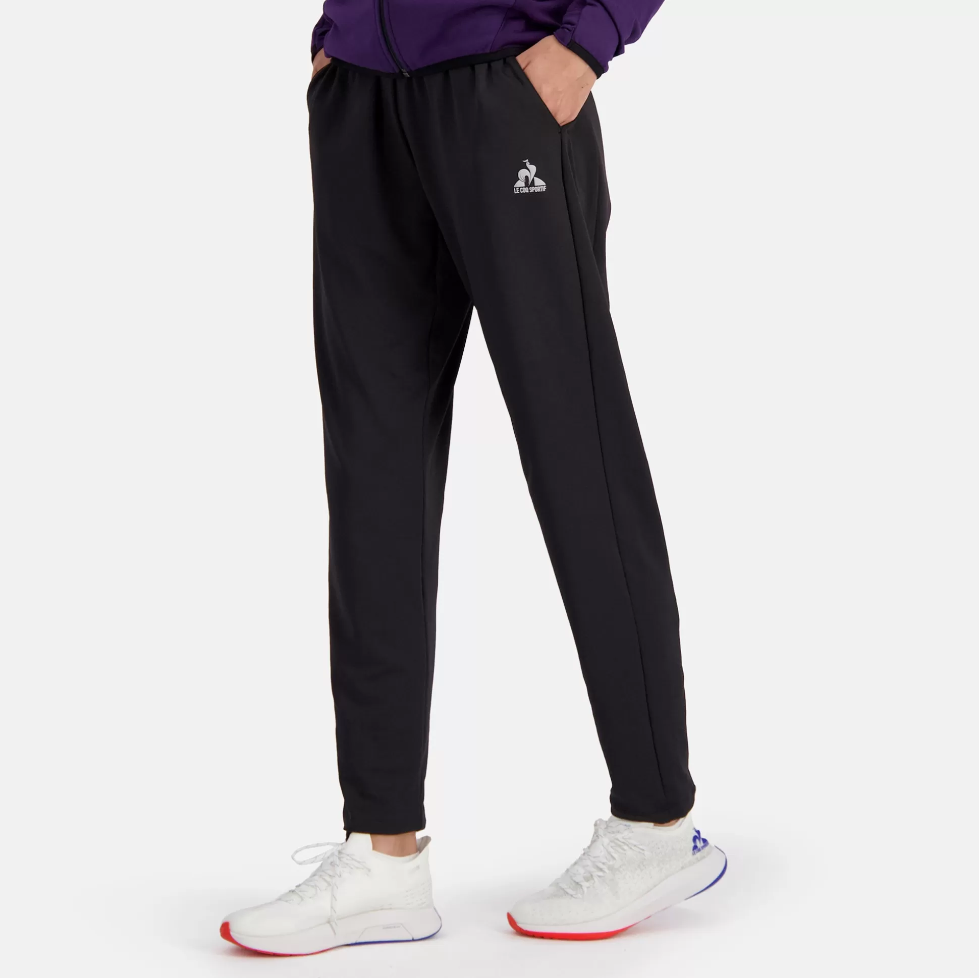 Femme Le Coq Sportif Training Performance Pantalon de sport coupe carotte Femme