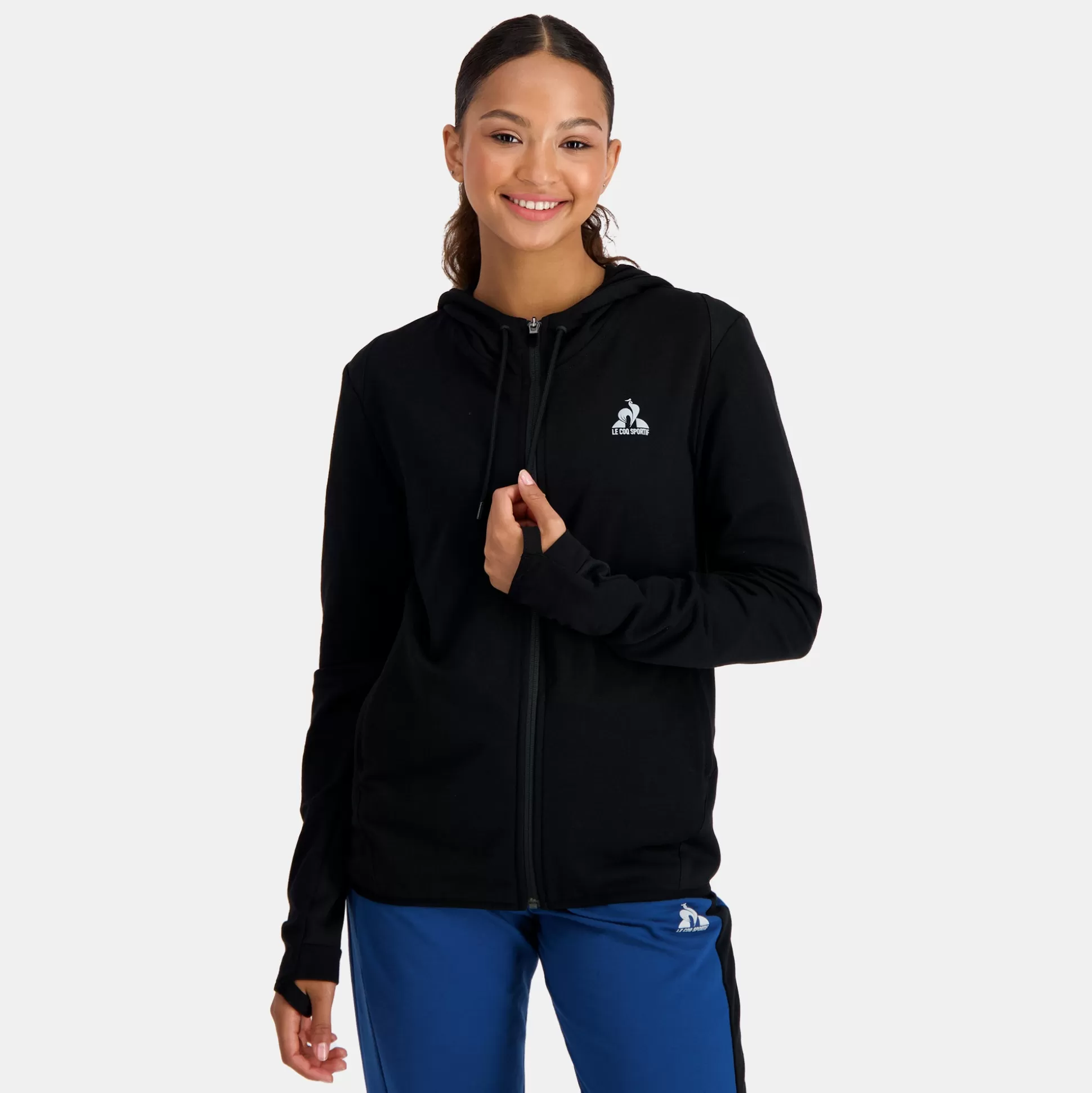 Femme Le Coq Sportif Training Performance Sweat zippé à capuche Femme