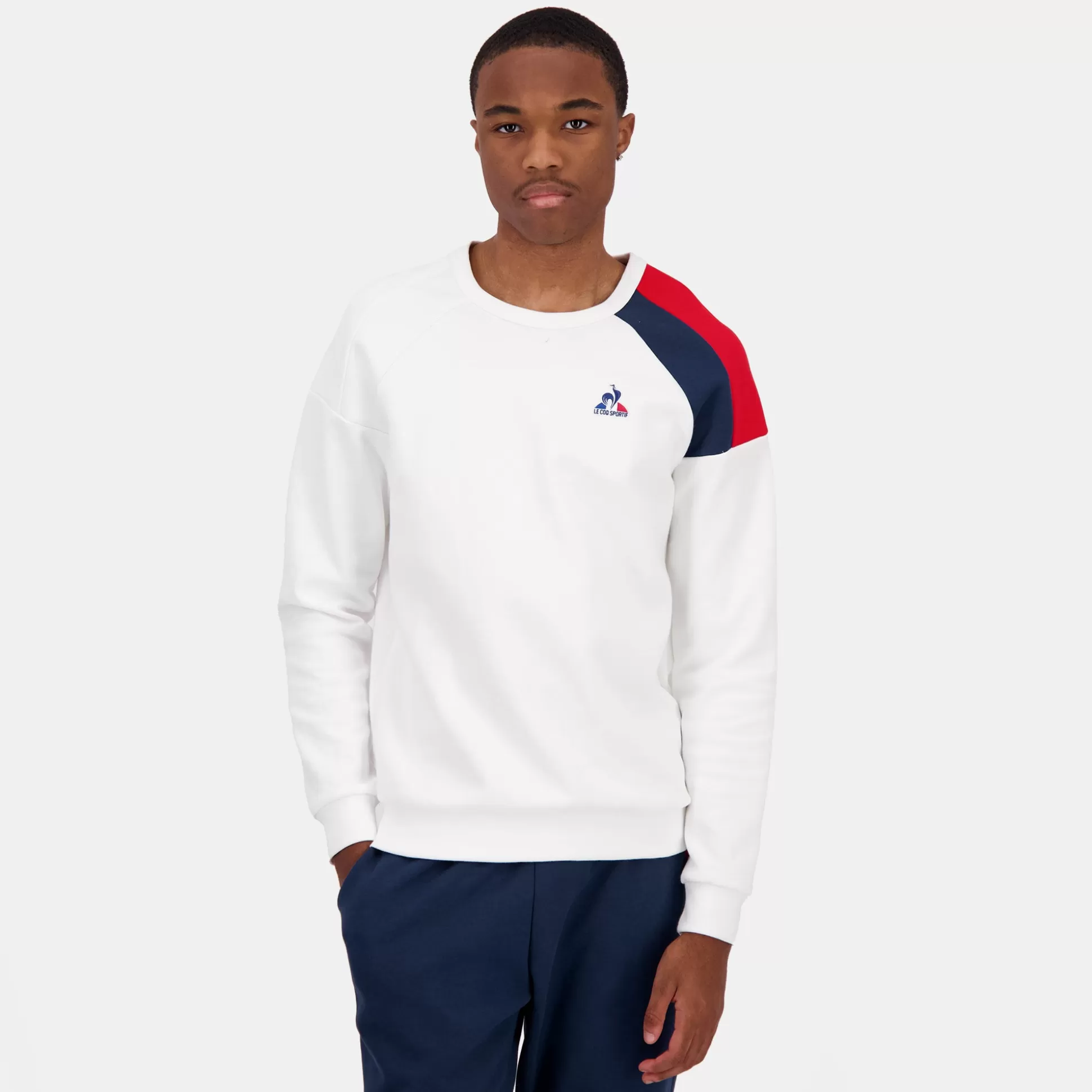 Homme Le Coq Sportif Tricolore Sweat col rond Homme