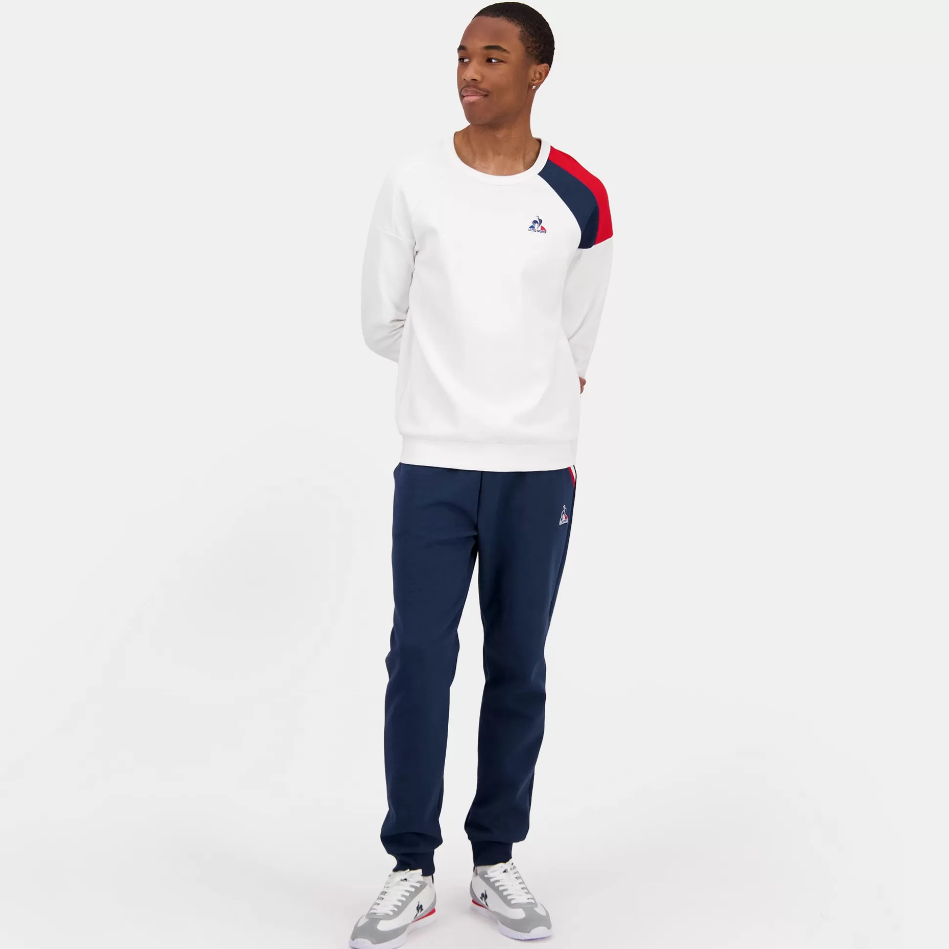 Homme Le Coq Sportif Tricolore Sweat col rond Homme