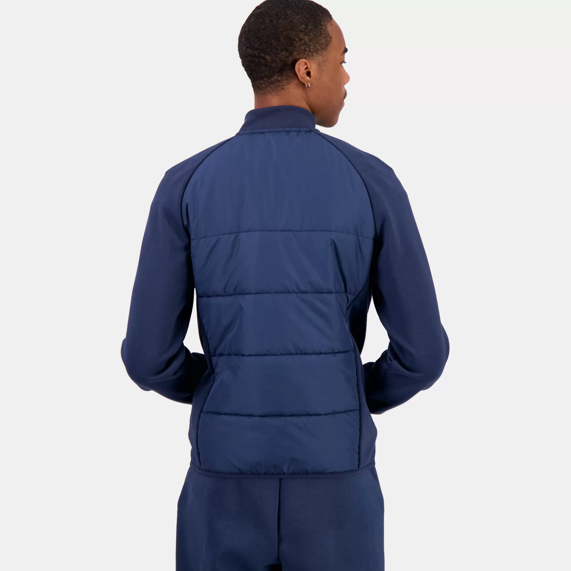 Homme Le Coq Sportif Tricolore Sweat zippé à capuche Homme