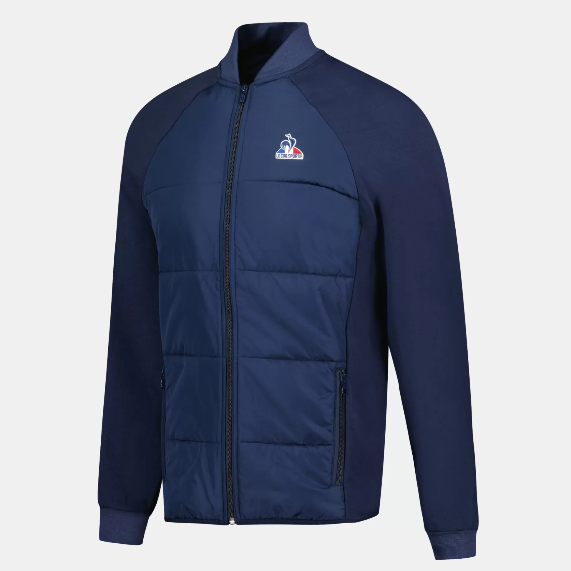 Homme Le Coq Sportif Tricolore Sweat zippé à capuche Homme