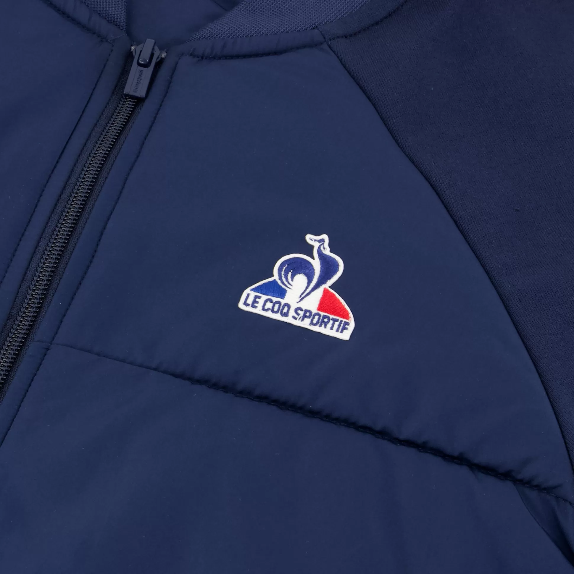 Homme Le Coq Sportif Tricolore Sweat zippé à capuche Homme